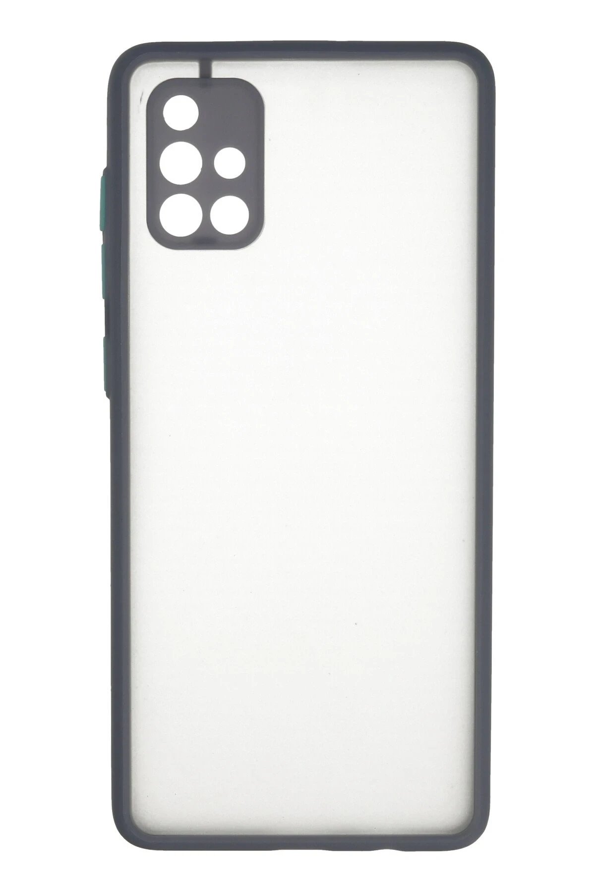 Samsung Galaxy A71 Kılıf Montreal Silikon Kapak - Gri-(5796)