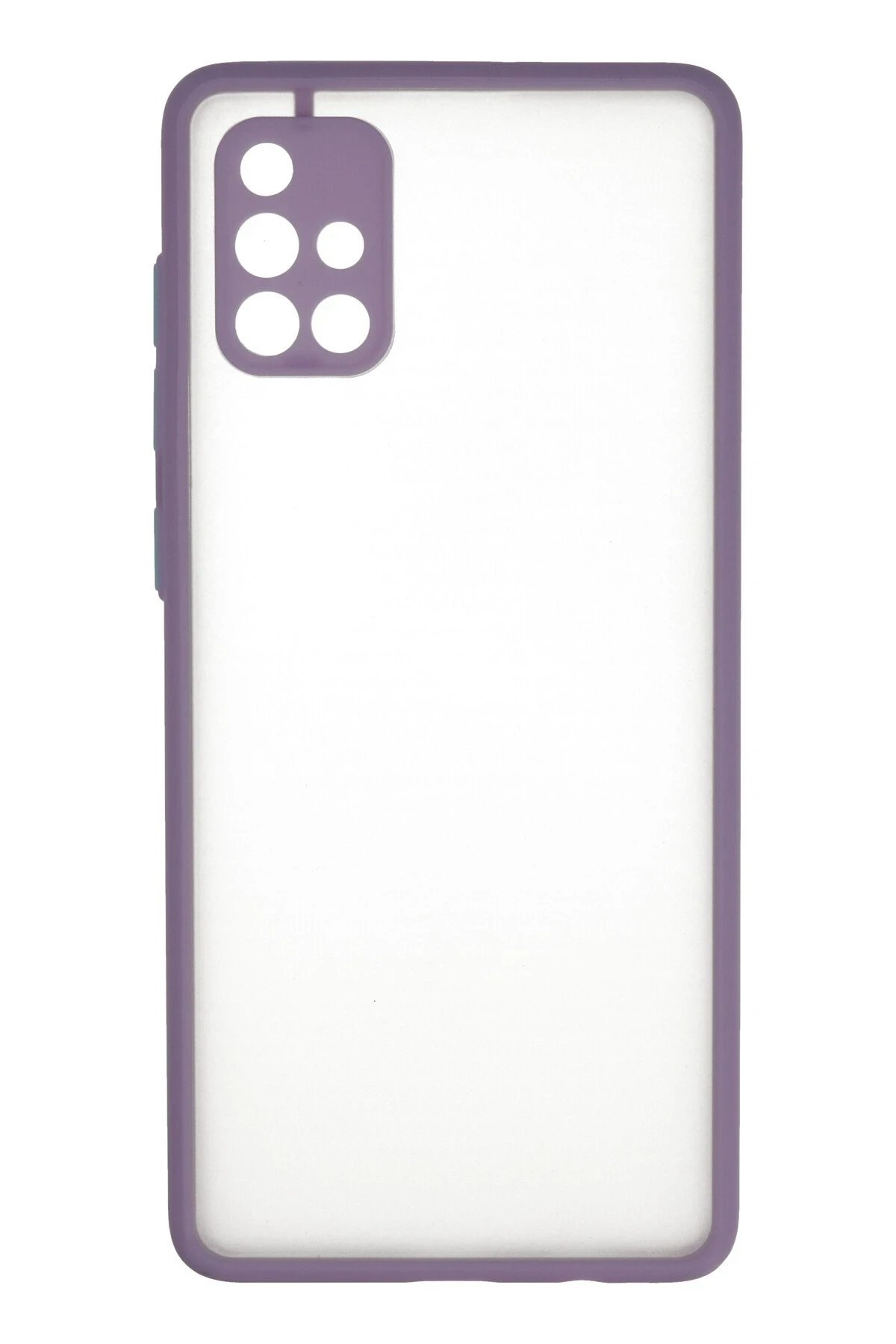 Samsung Galaxy A71 Kılıf Montreal Silikon Kapak - Mor-(5796)