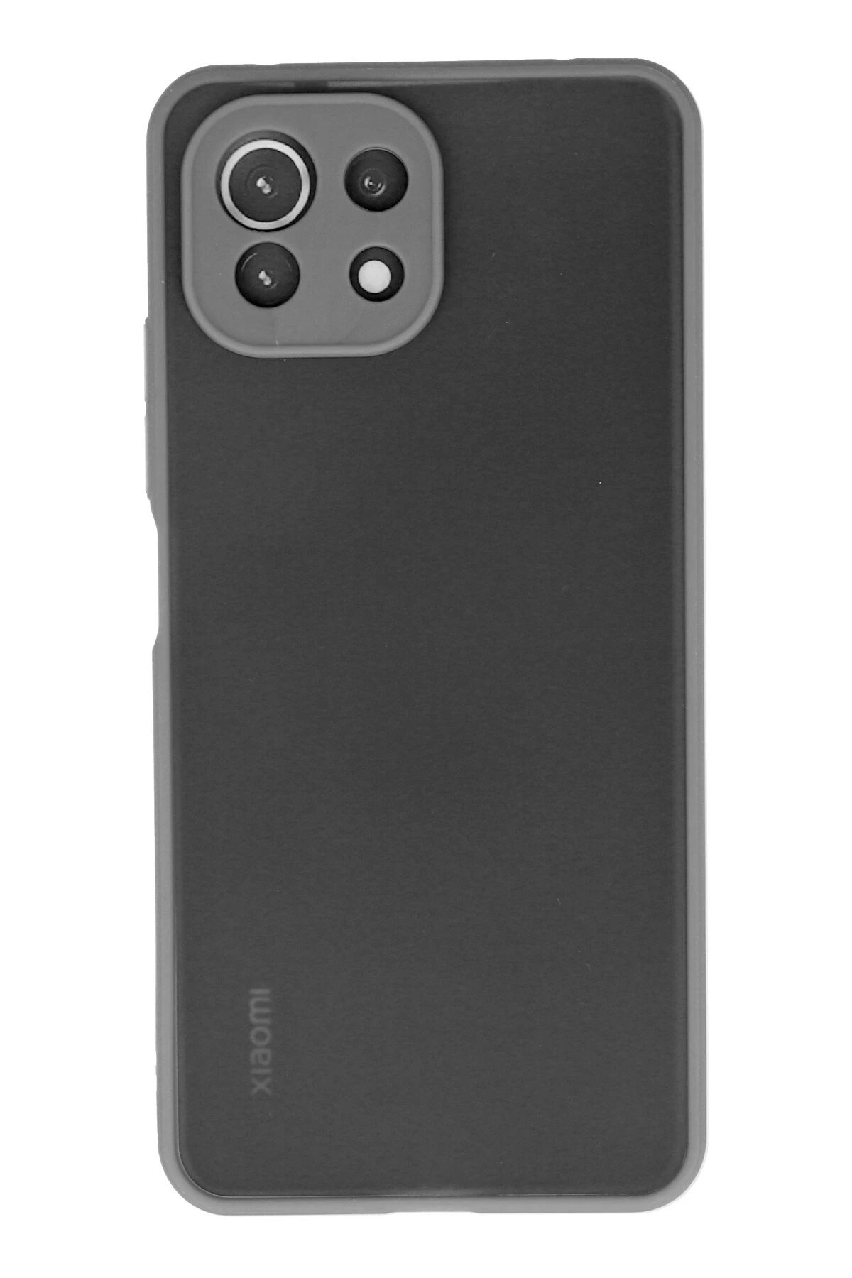 Xiaomi Mİ 11 Lite Kılıf Montreal Silikon Kapak - Gri-(5796)