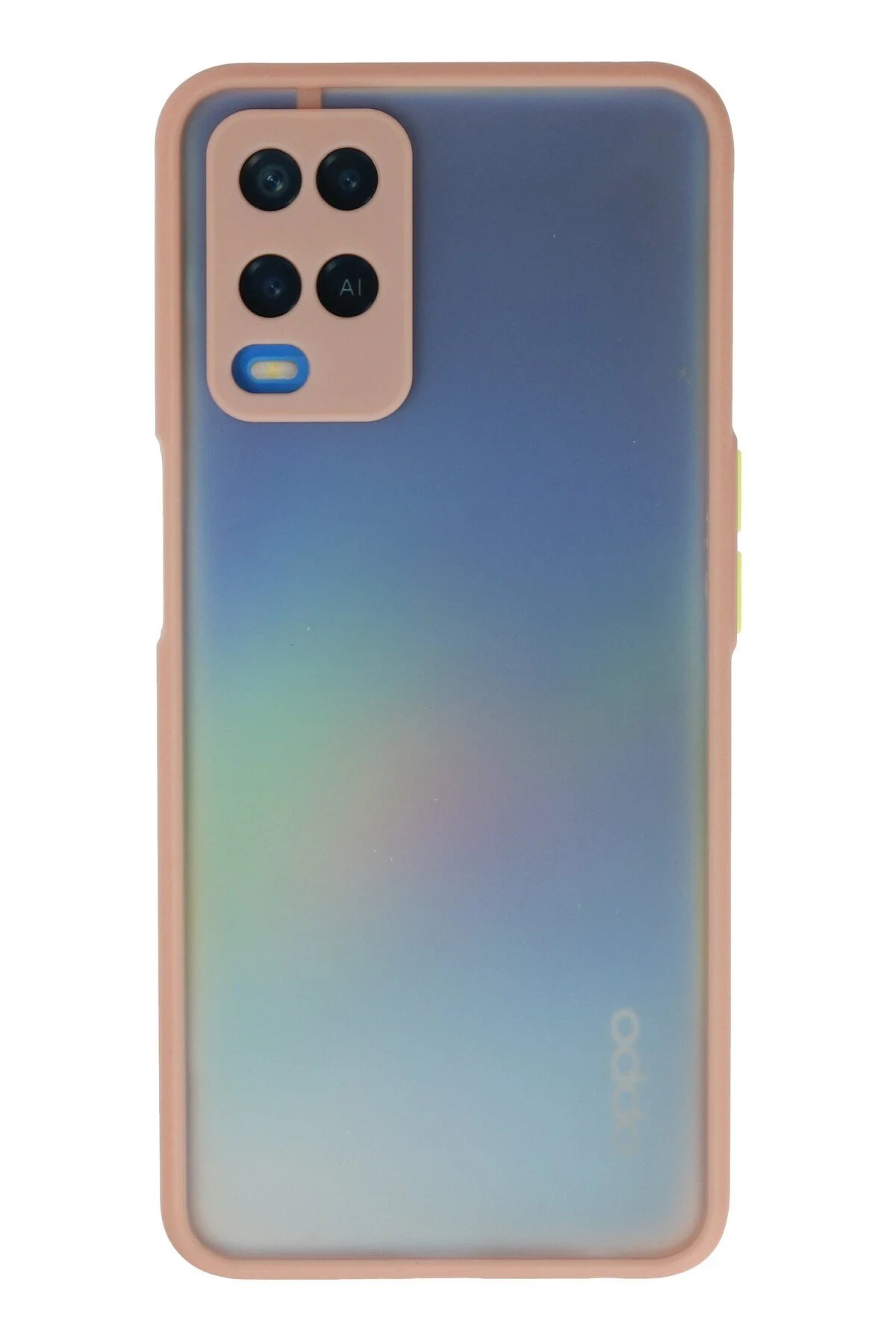 Oppo A54 4G Kılıf Montreal Silikon Kapak - Pembe-(5796)