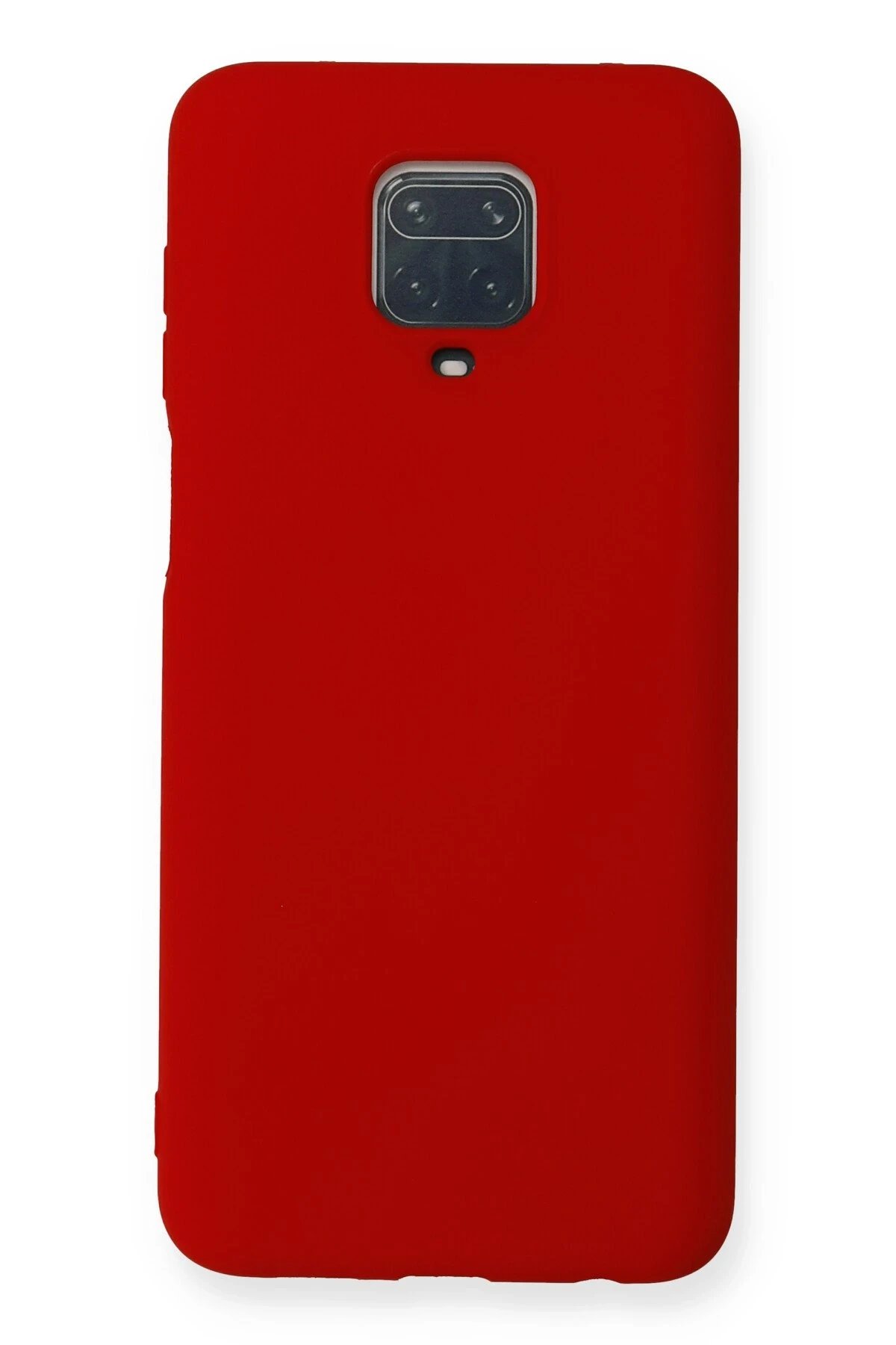 Xiaomi Redmi Note 9 Pro Kılıf Nano içi Kadife Silikon - Kırmızı-(5796)