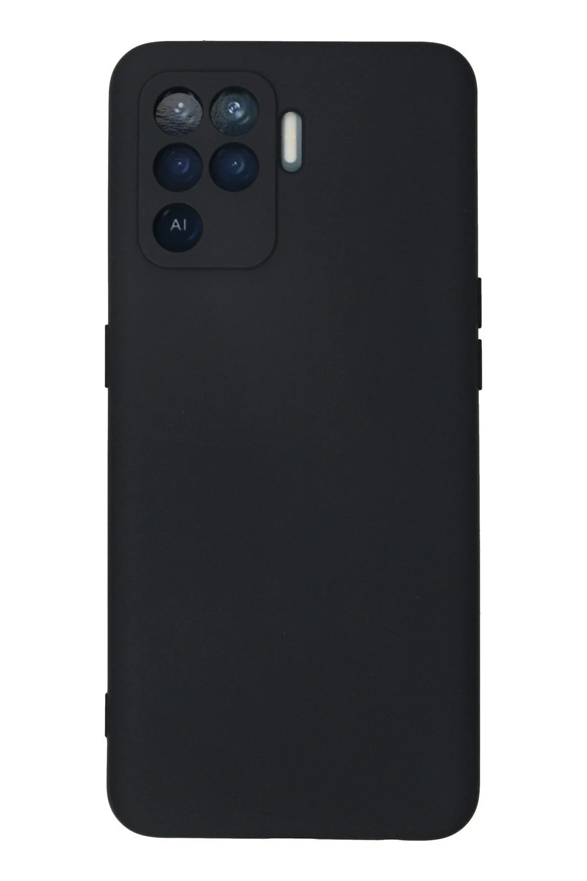 Oppo Reno 5 Lite Kılıf Nano içi Kadife Silikon - Lacivert-(5796)