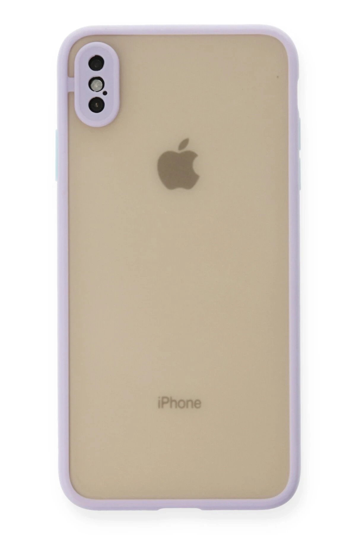 iPhone X Kılıf Montreal Silikon Kapak - Mor-(5796)