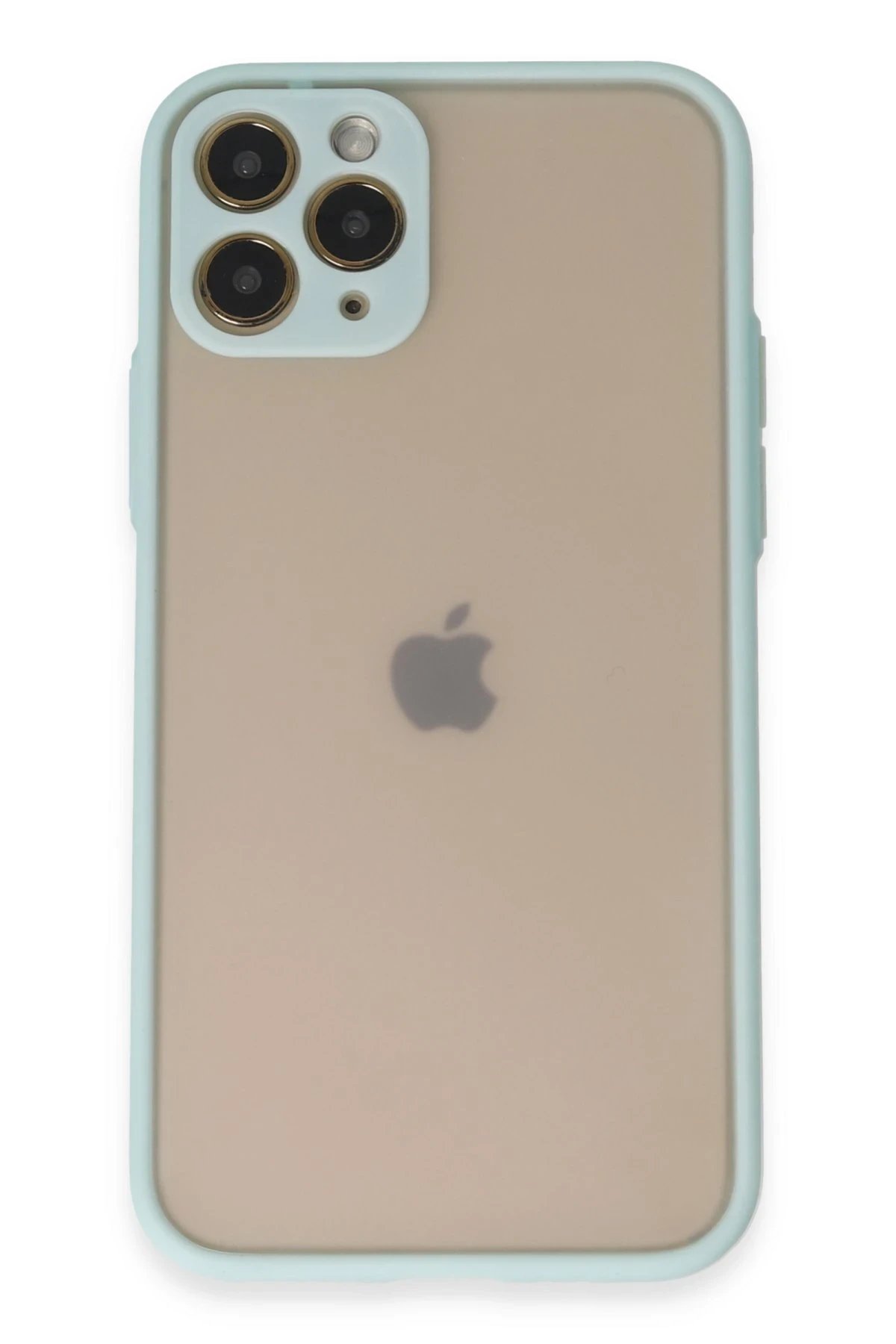 iPhone 11 Pro Kılıf Montreal Silikon Kapak - Turkuaz-(5796)