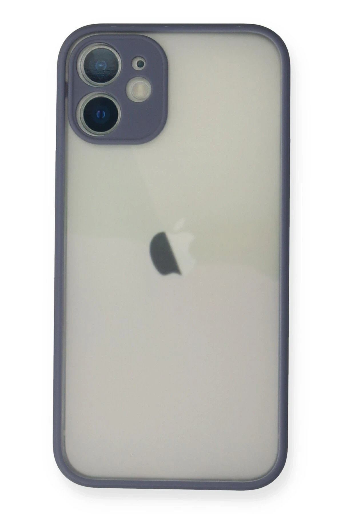 iPhone 11 Pro Max Kılıf Montreal Silikon Kapak - Gri-(5796)