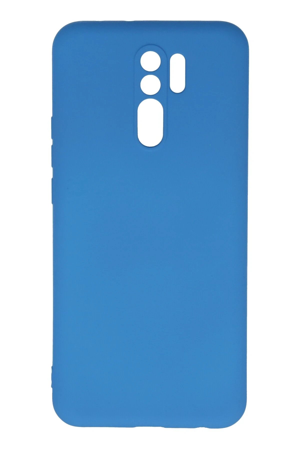 Xiaomi Redmi 9 Kılıf Nano içi Kadife Silikon - Mavi-(5796)