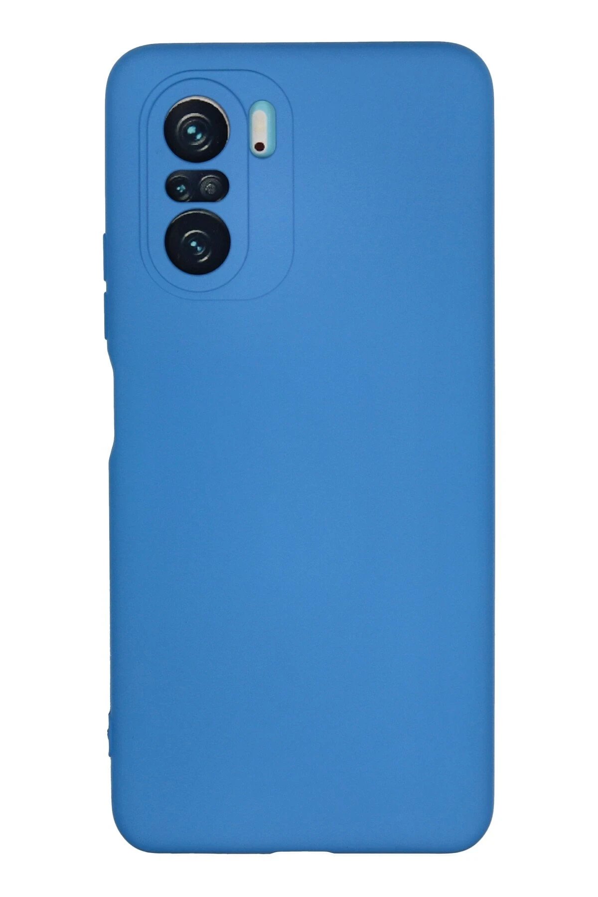 Xiaomi Poco F3 Kılıf Nano içi Kadife Silikon - Mavi-(5796)