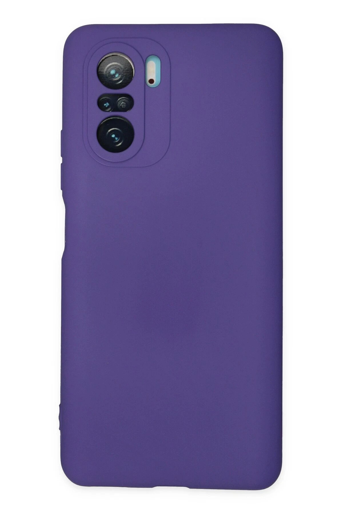 Xiaomi Poco F3 Kılıf Nano içi Kadife Silikon - Mor-(5796)