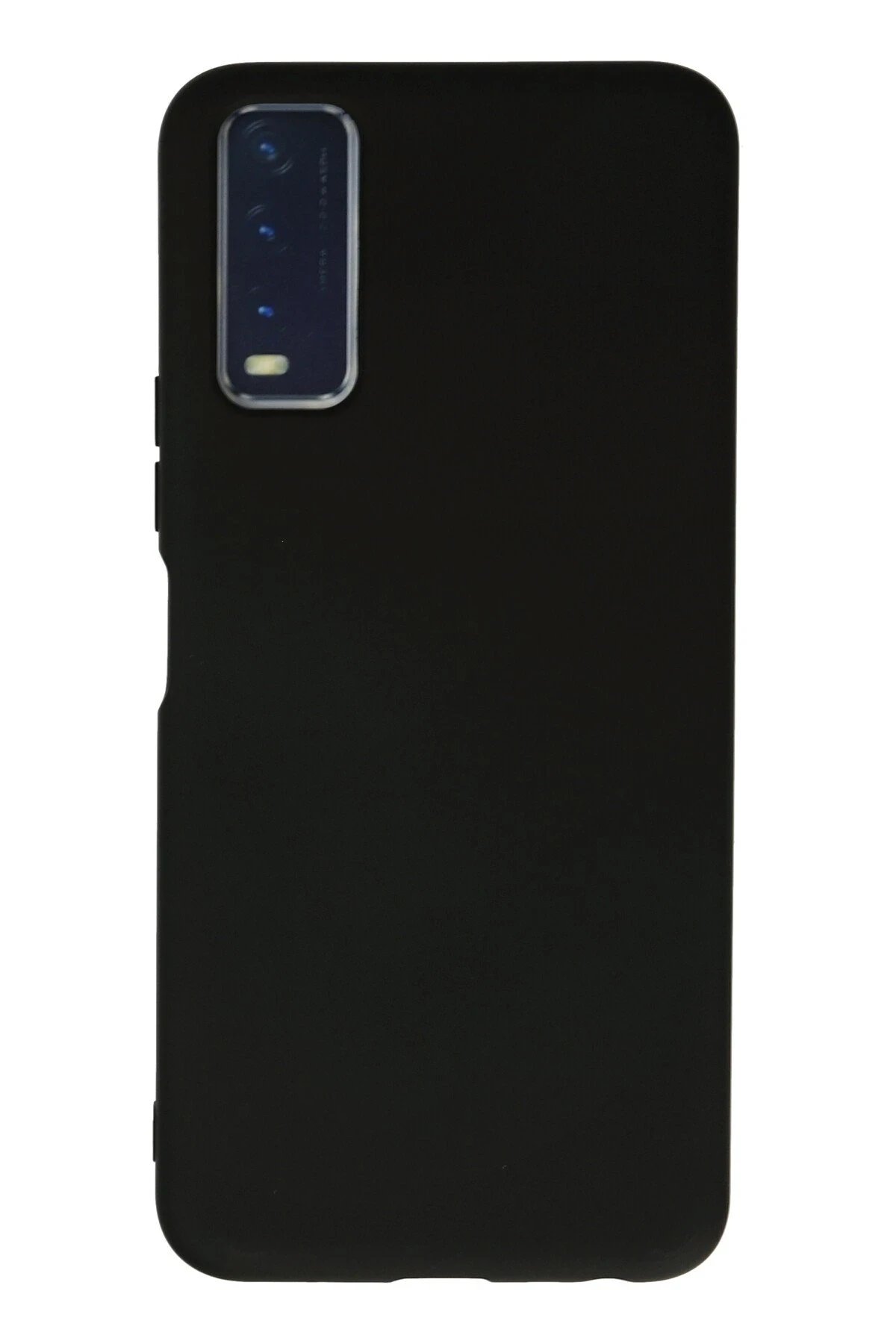 Vivo Y11S Kılıf Nano içi Kadife Silikon - Siyah-(5796)