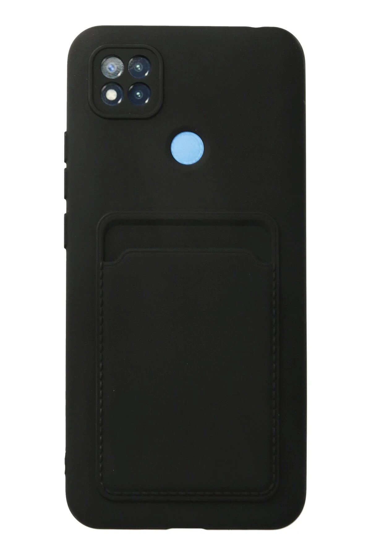 Xiaomi Redmi 9C Kılıf Kelvin Kartvizitli Silikon - Siyah-(5796)