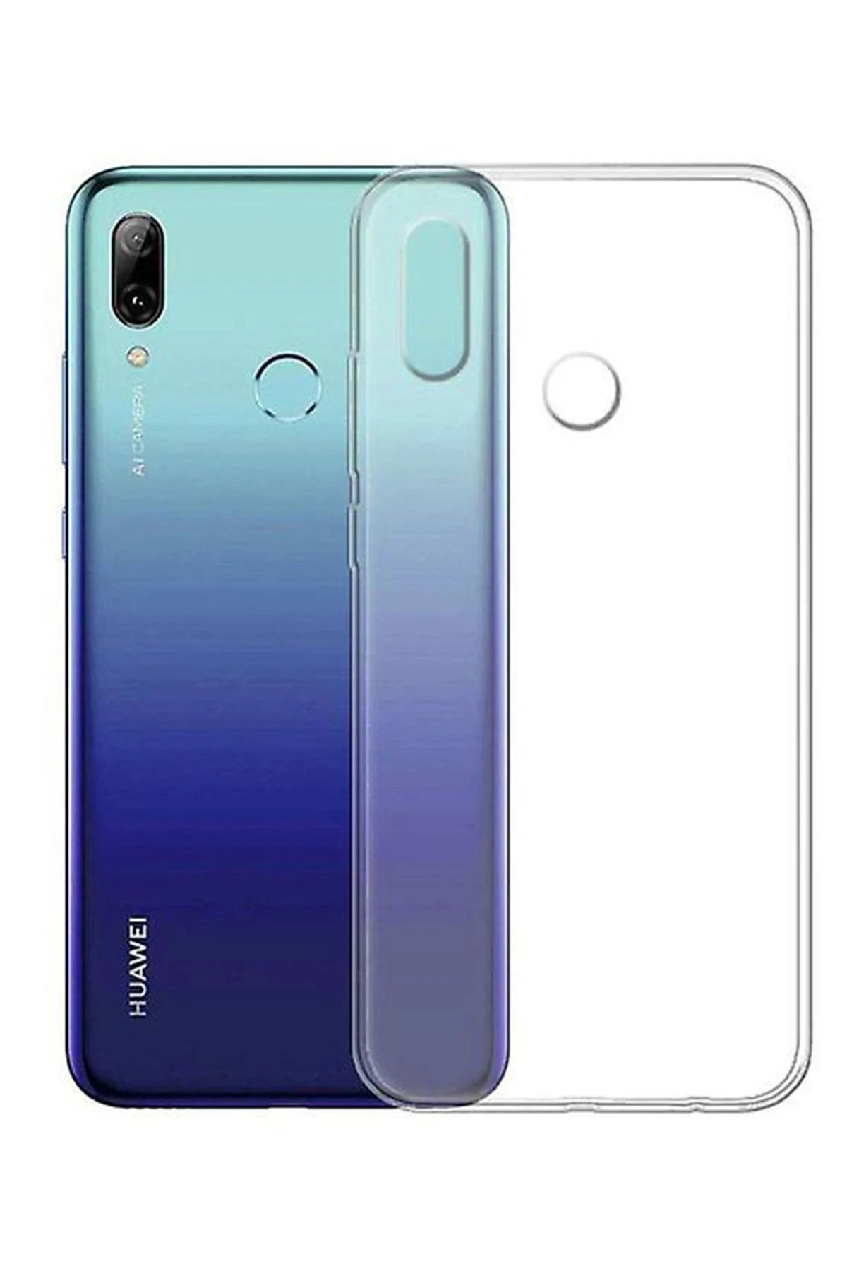 Huawei P Smart 2019 Kılıf Lüx Şeffaf Silikon-(5796)