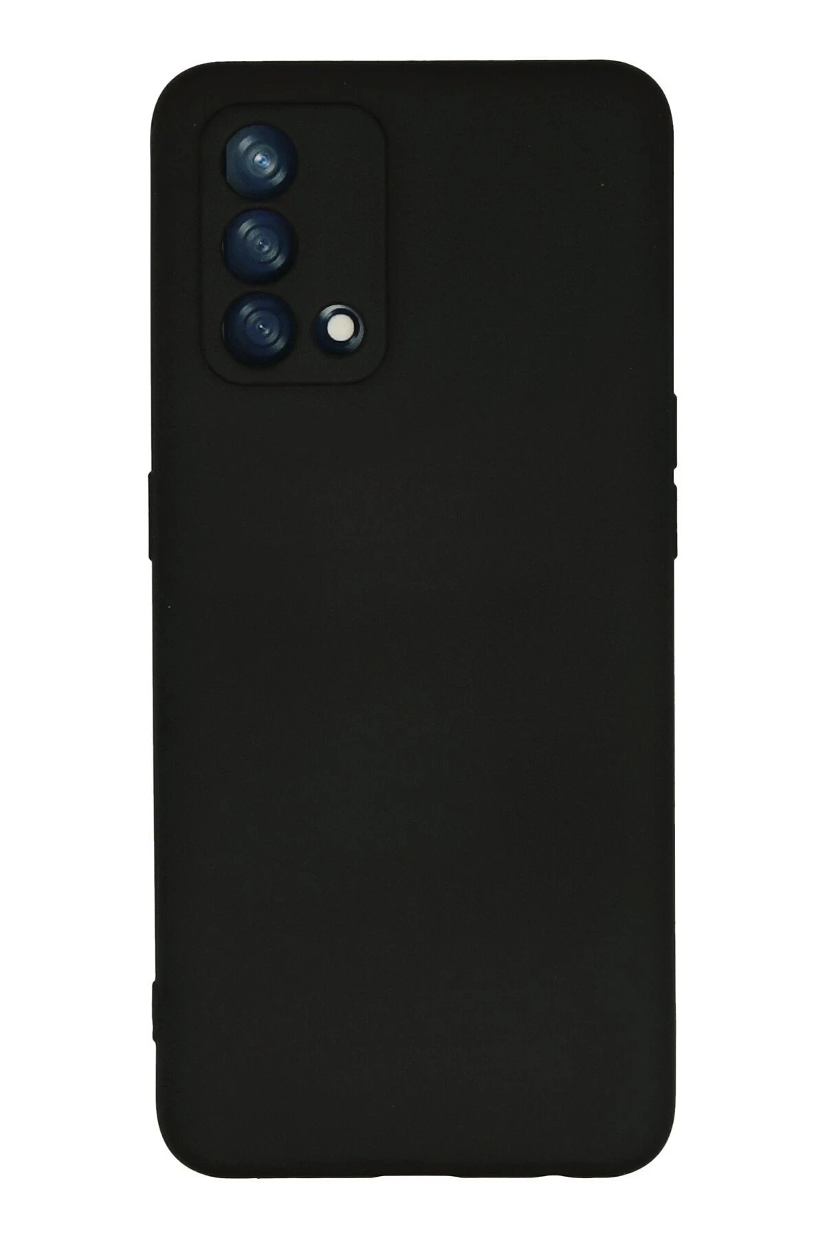 Oppo A74 4G Kılıf Nano içi Kadife Silikon - Siyah-(5796)