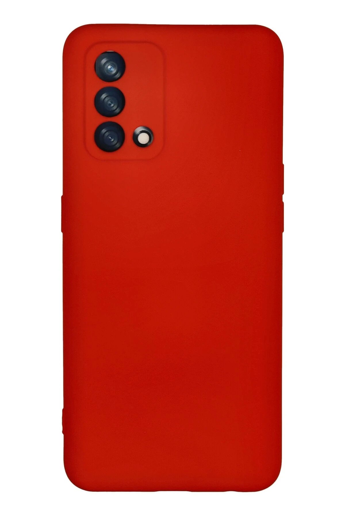 Oppo A74 4G Kılıf Nano içi Kadife Silikon - Kırmızı-(5796)