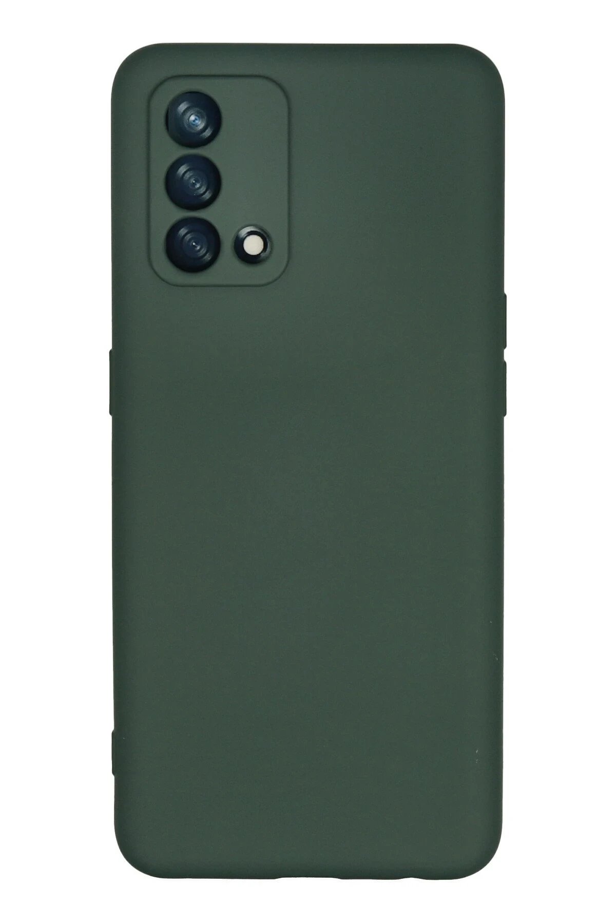 Oppo A74 4G Kılıf Nano içi Kadife Silikon - Koyu Yeşil-(5796)