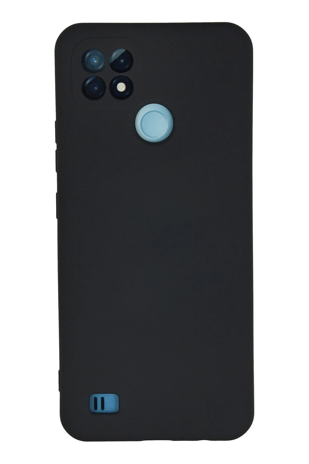 Realme C21 Kılıf Nano içi Kadife Silikon - Lacivert-(5796)
