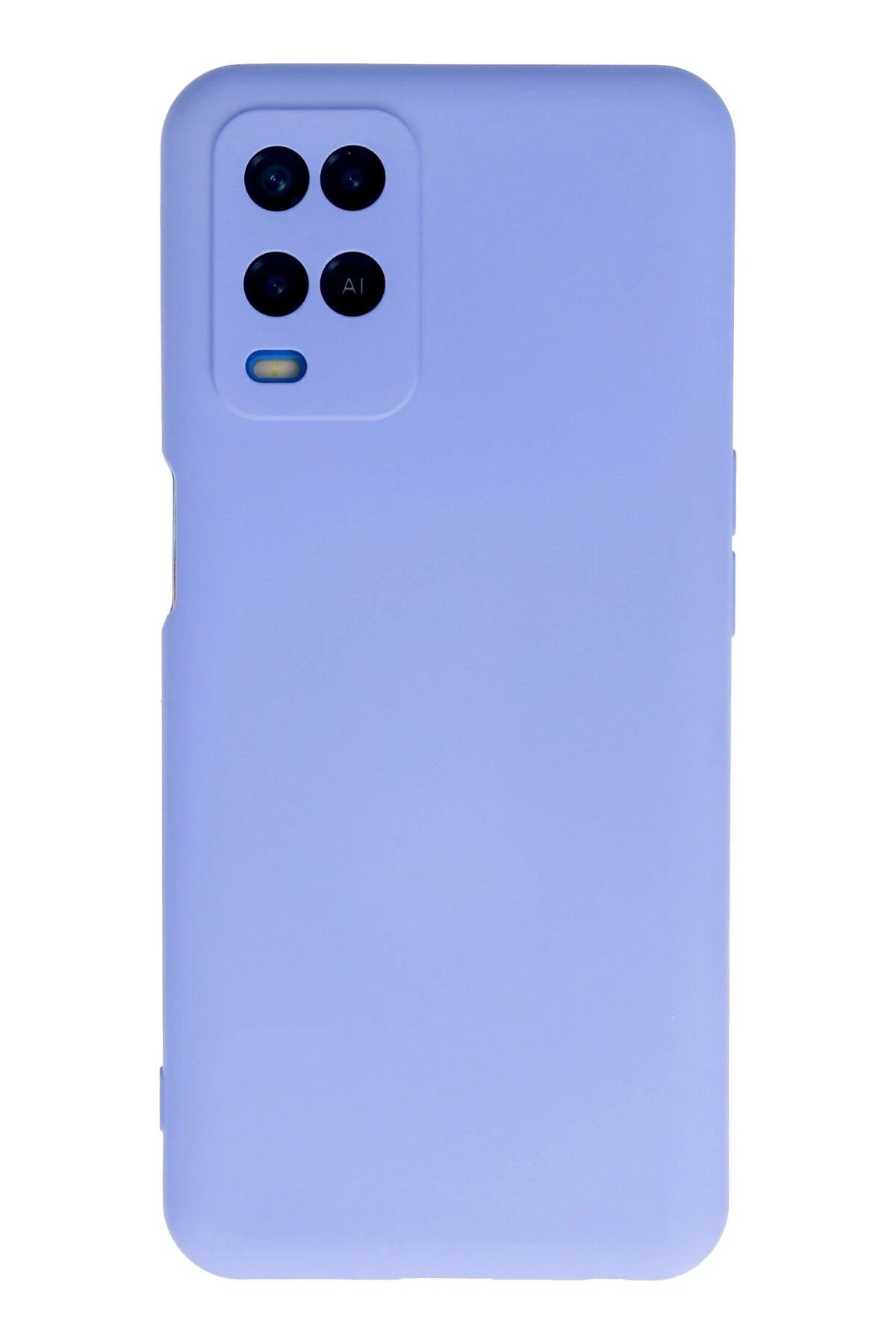 Oppo A54 4G Kılıf Nano içi Kadife Silikon - Lila-(5796)