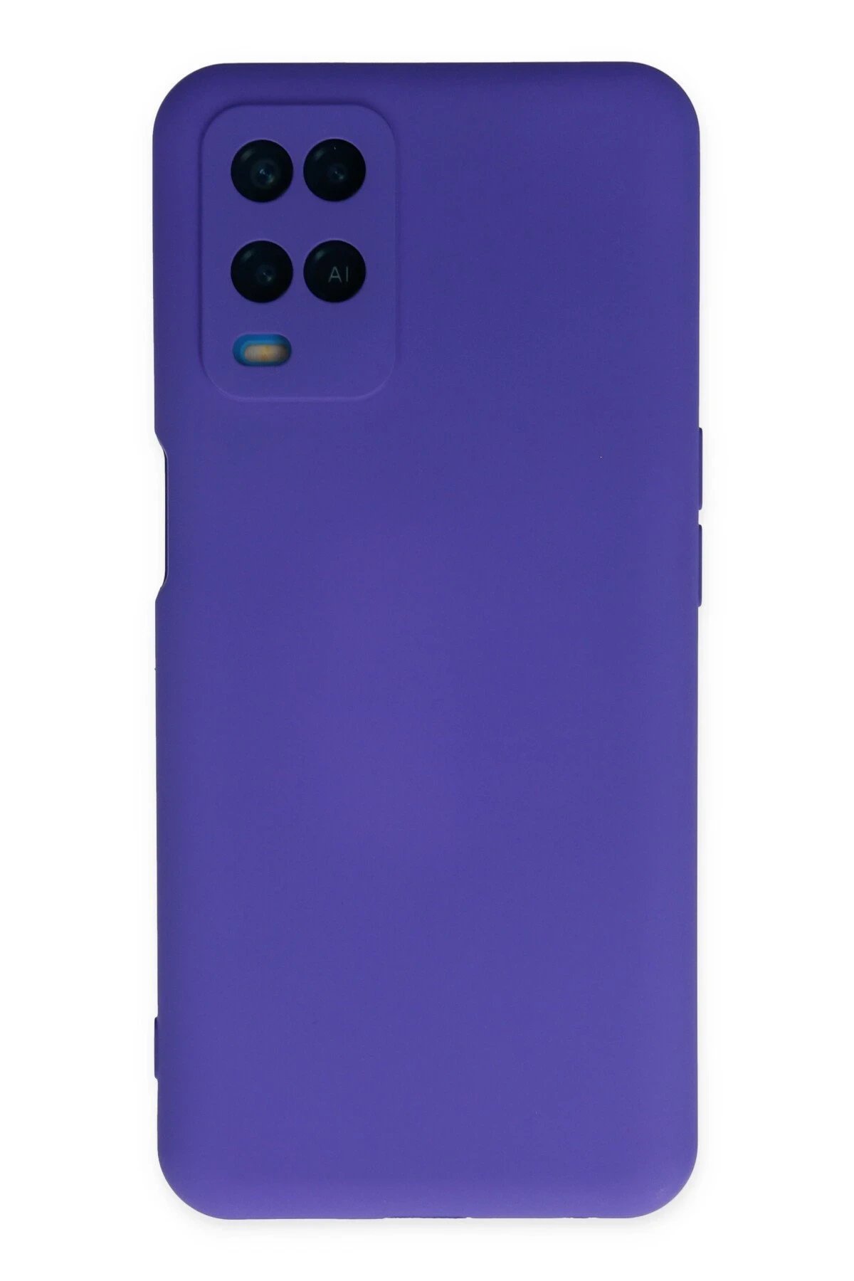 Oppo A54 4G Kılıf Nano içi Kadife Silikon - Mor-(5796)