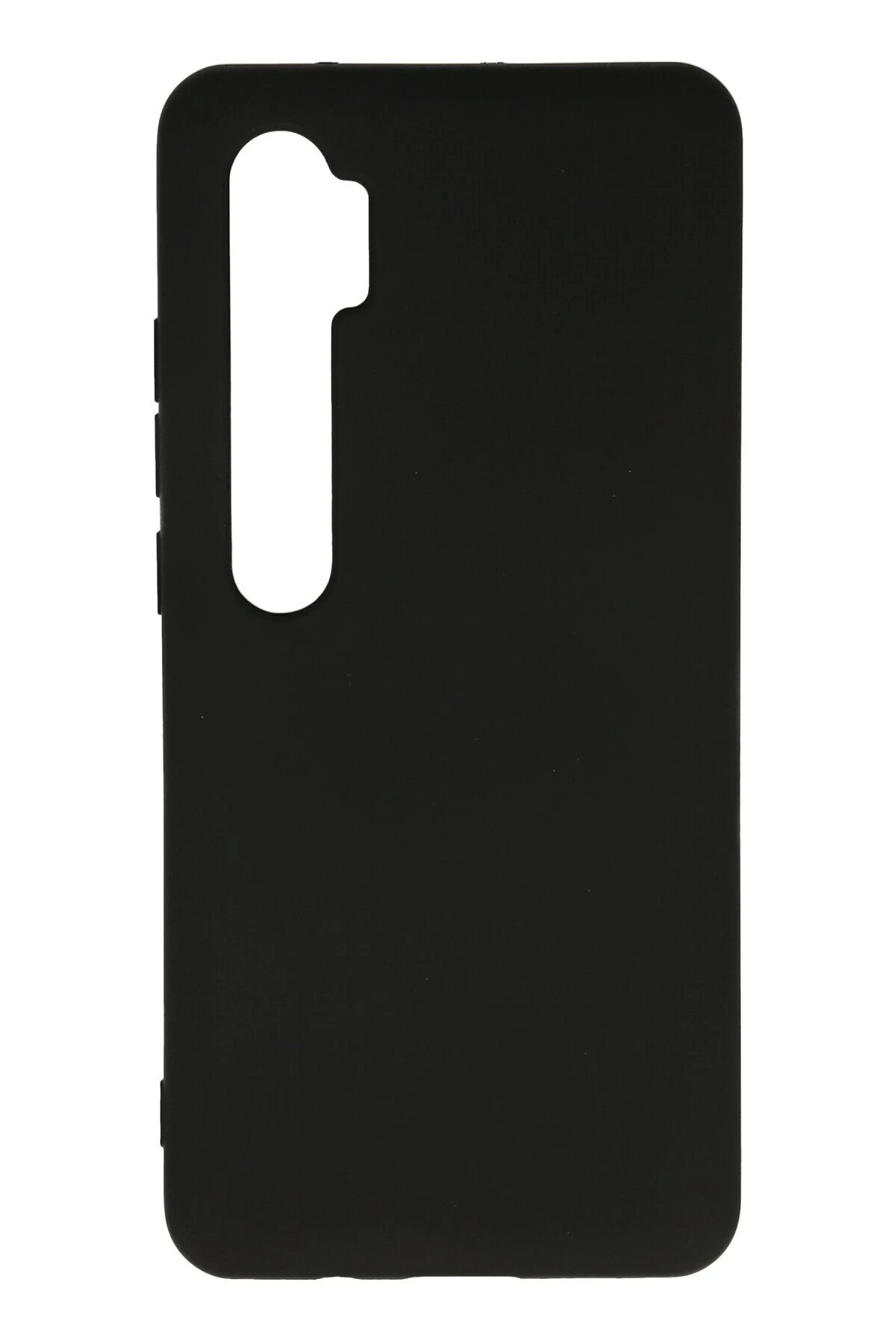 Xiaomi Mi Note 10 Lite Kılıf Nano içi Kadife Silikon - Siyah-(5796)