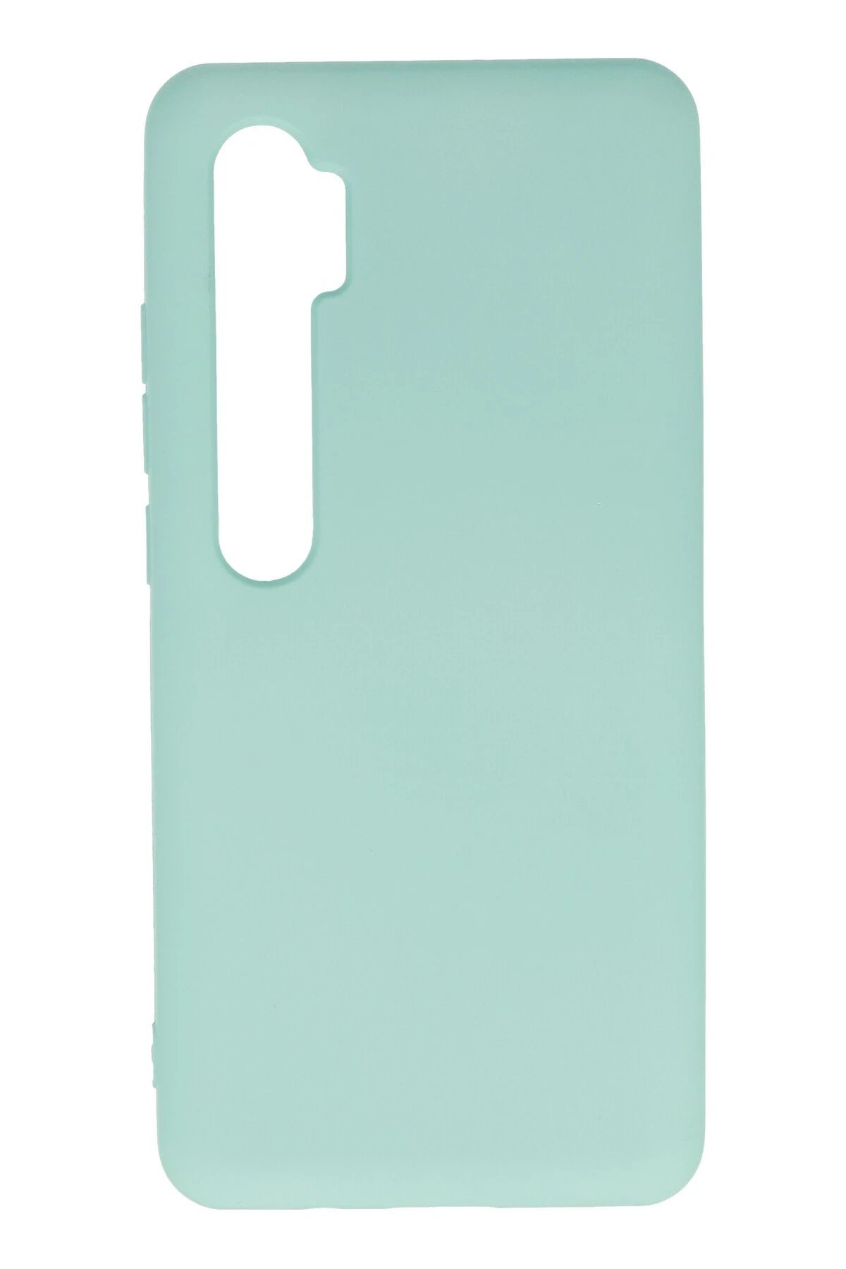 Xiaomi Mi Note 10 Lite Kılıf Nano içi Kadife Silikon - Turkuaz-(5796)