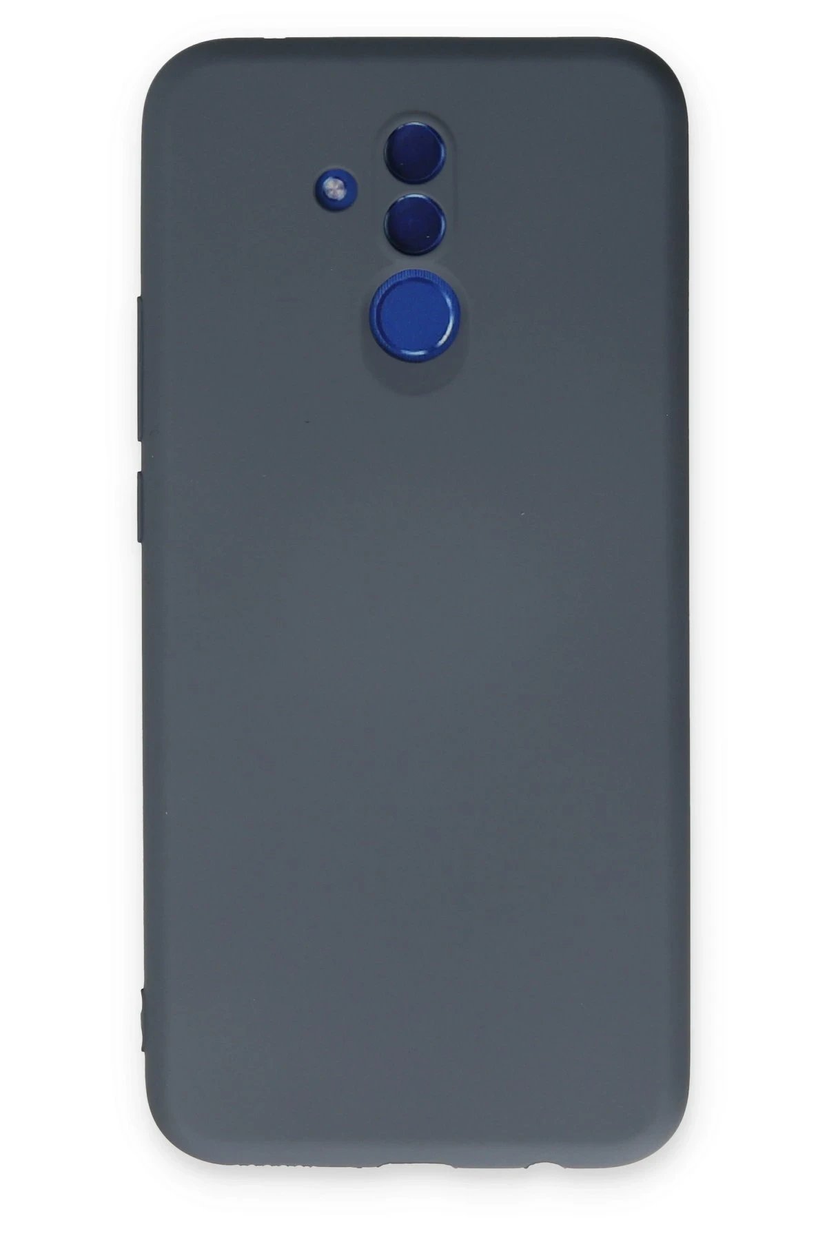 Huawei Mate 20 Lite Kılıf Nano içi Kadife Silikon - Gri-(5796)