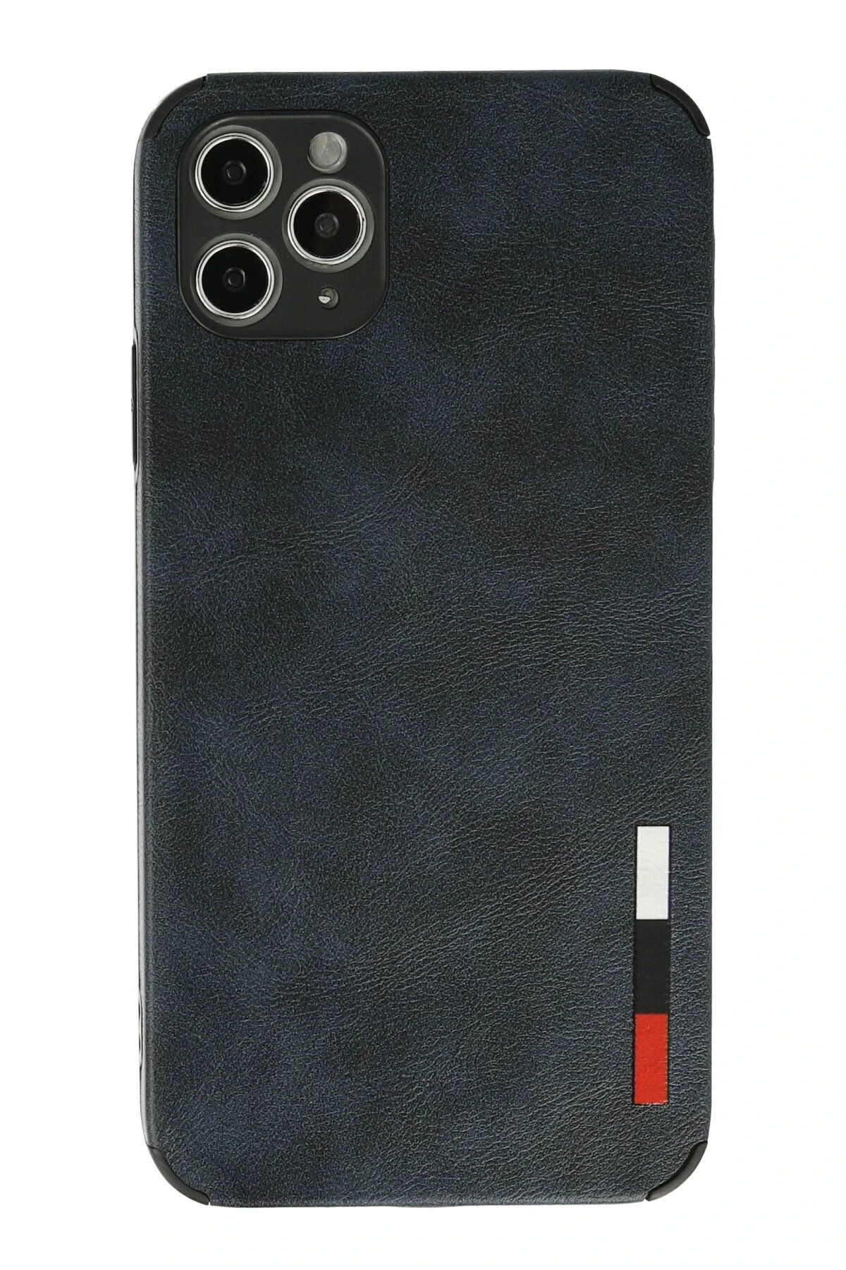 iPhone 11 Pro Kılıf Loop Deri Silikon - Lacivert-(5796)