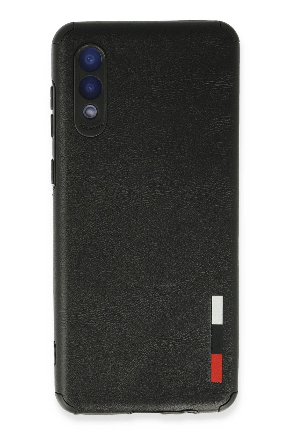 Samsung Galaxy A02 Kılıf Loop Deri Silikon - Siyah-(5796)