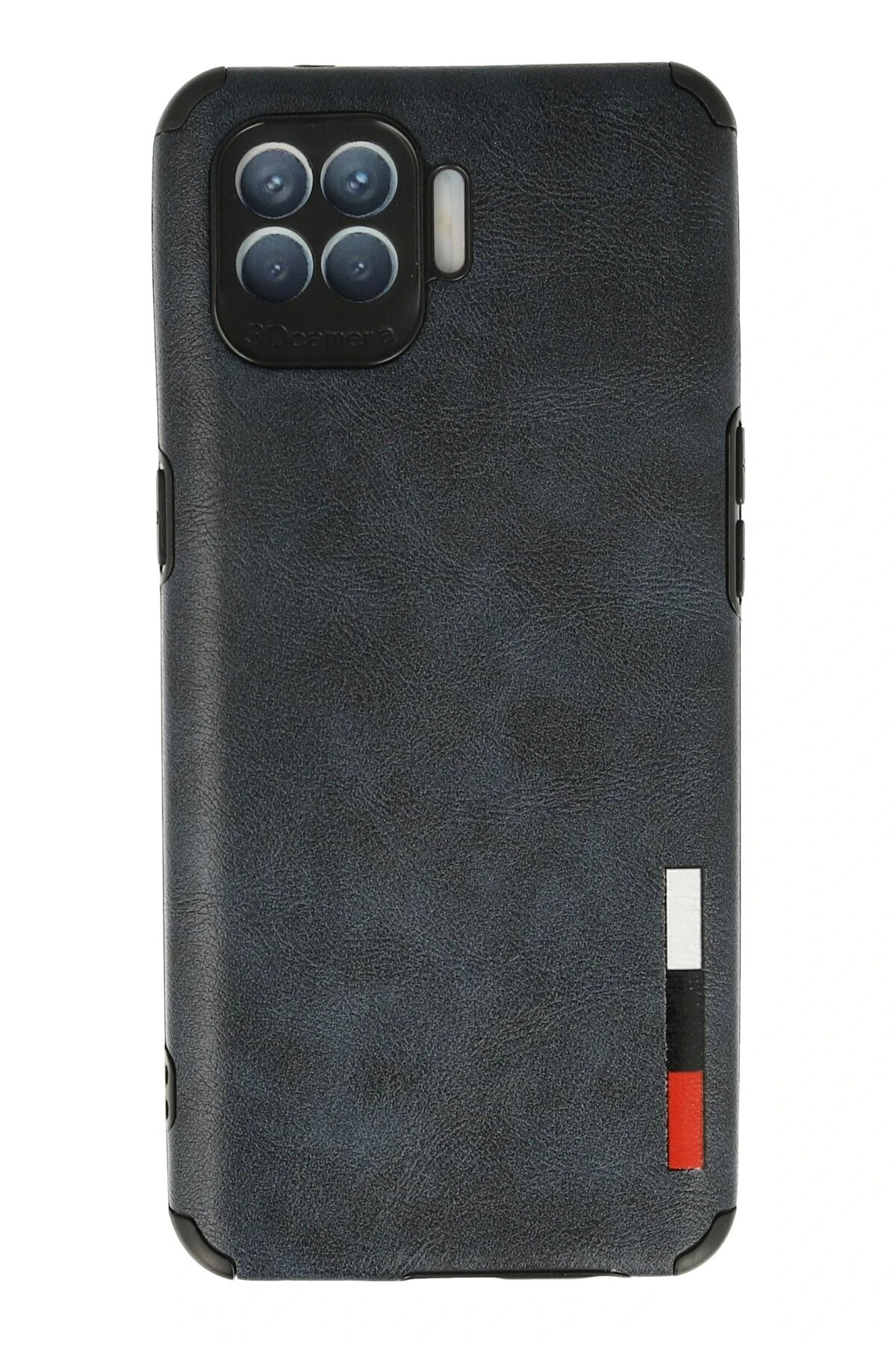 Oppo Reno 4 Lite Kılıf Loop Deri Silikon - Lacivert-(5796)