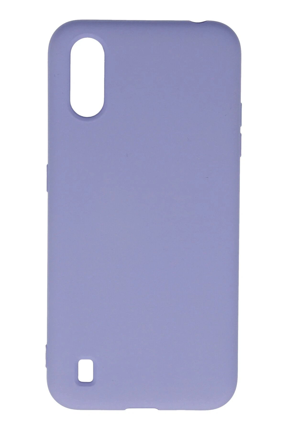 Samsung Galaxy A01 Kılıf Nano içi Kadife Silikon - Lila-(5796)