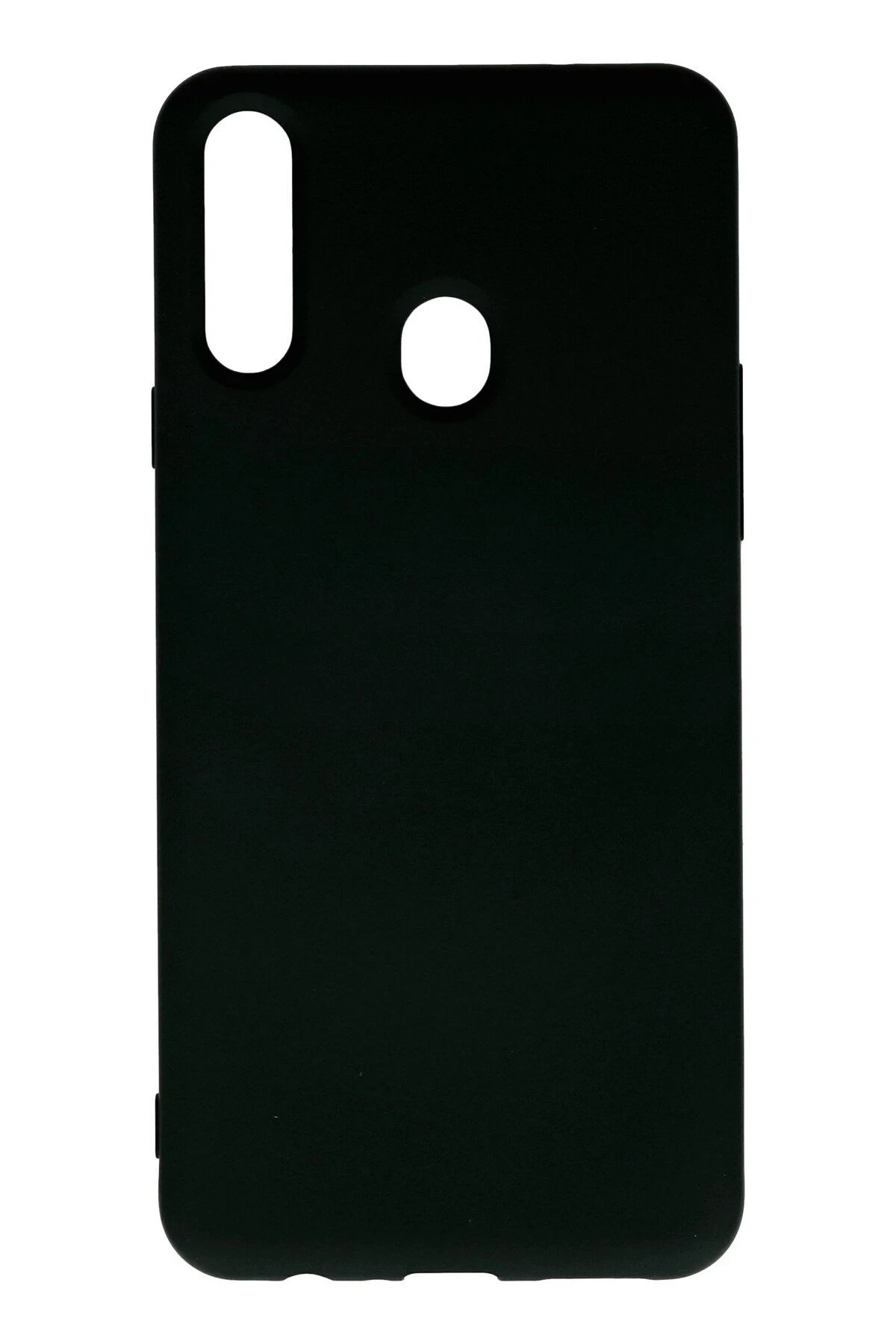 Samsung Galaxy A20S Kılıf Nano içi Kadife Silikon - Siyah-(5796)