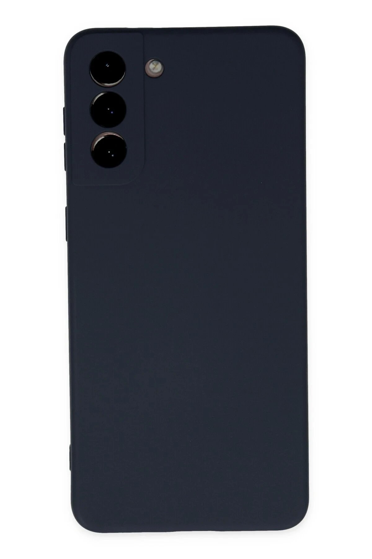 Samsung Galaxy S21 Plus Kılıf Nano içi Kadife Silikon - Lacivert-(5796)
