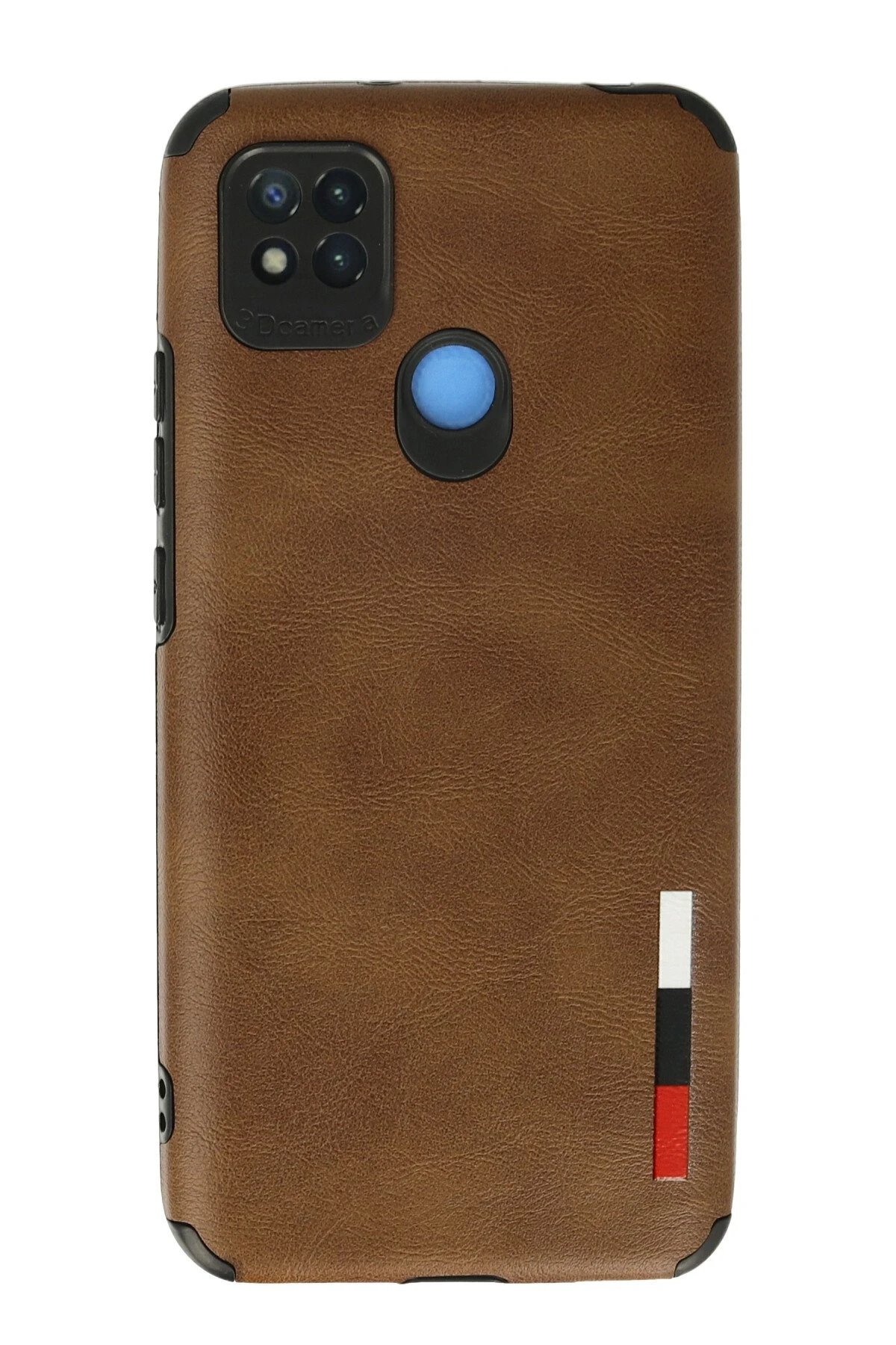 Xiaomi Redmi 9C Kılıf Loop Deri Silikon - Kahverengi-(5796)