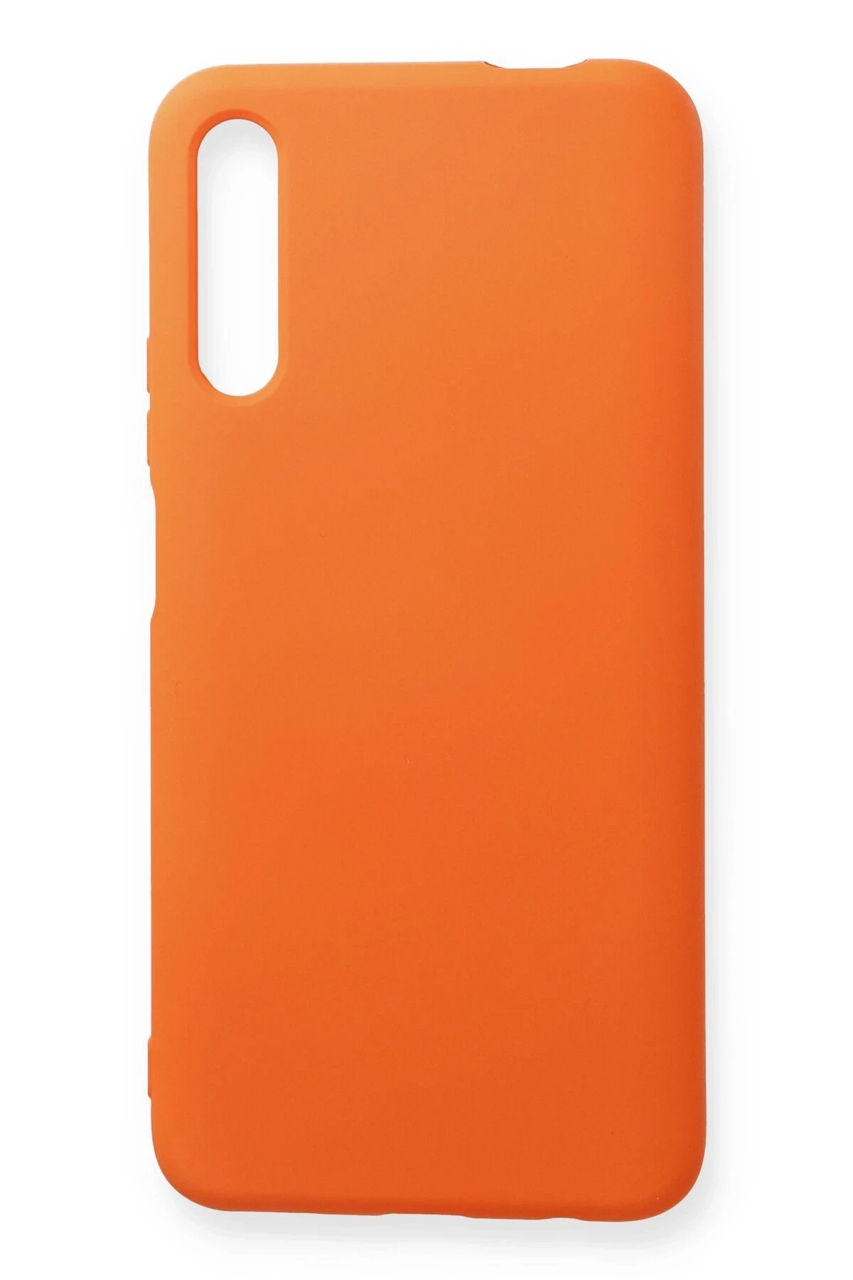 Huawei P Smart Pro / Y9S Kılıf Nano içi Kadife Silikon - Turuncu-(5796)