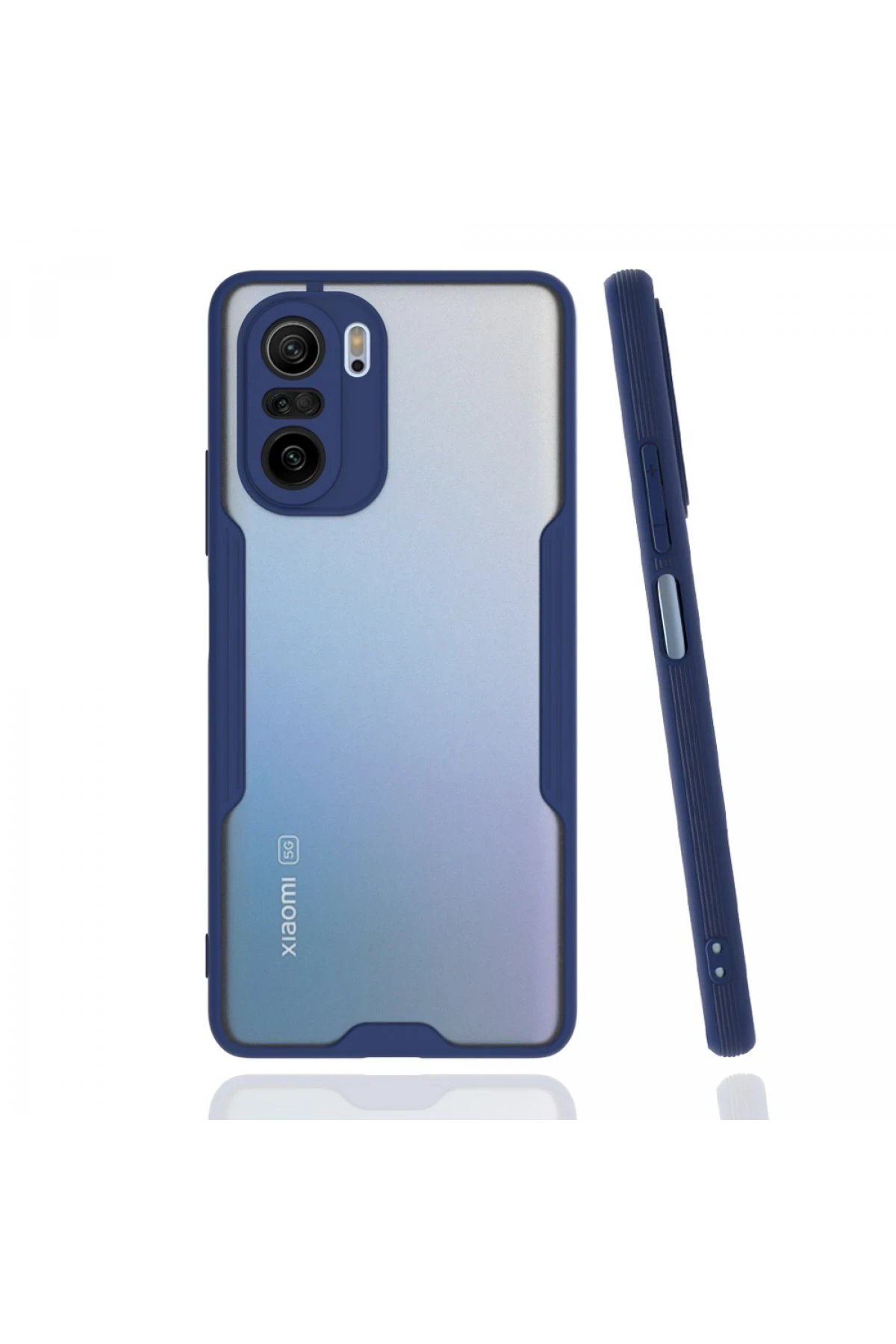 Xiaomi Poco F3 Kılıf Platin Silikon - Lacivert-(5796)