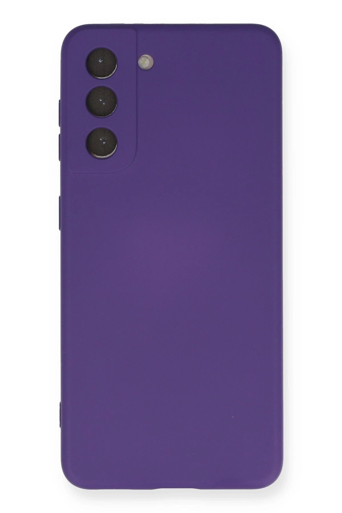 Samsung Galaxy S21 FE Kılıf Nano içi Kadife Silikon - Mor-(5796)