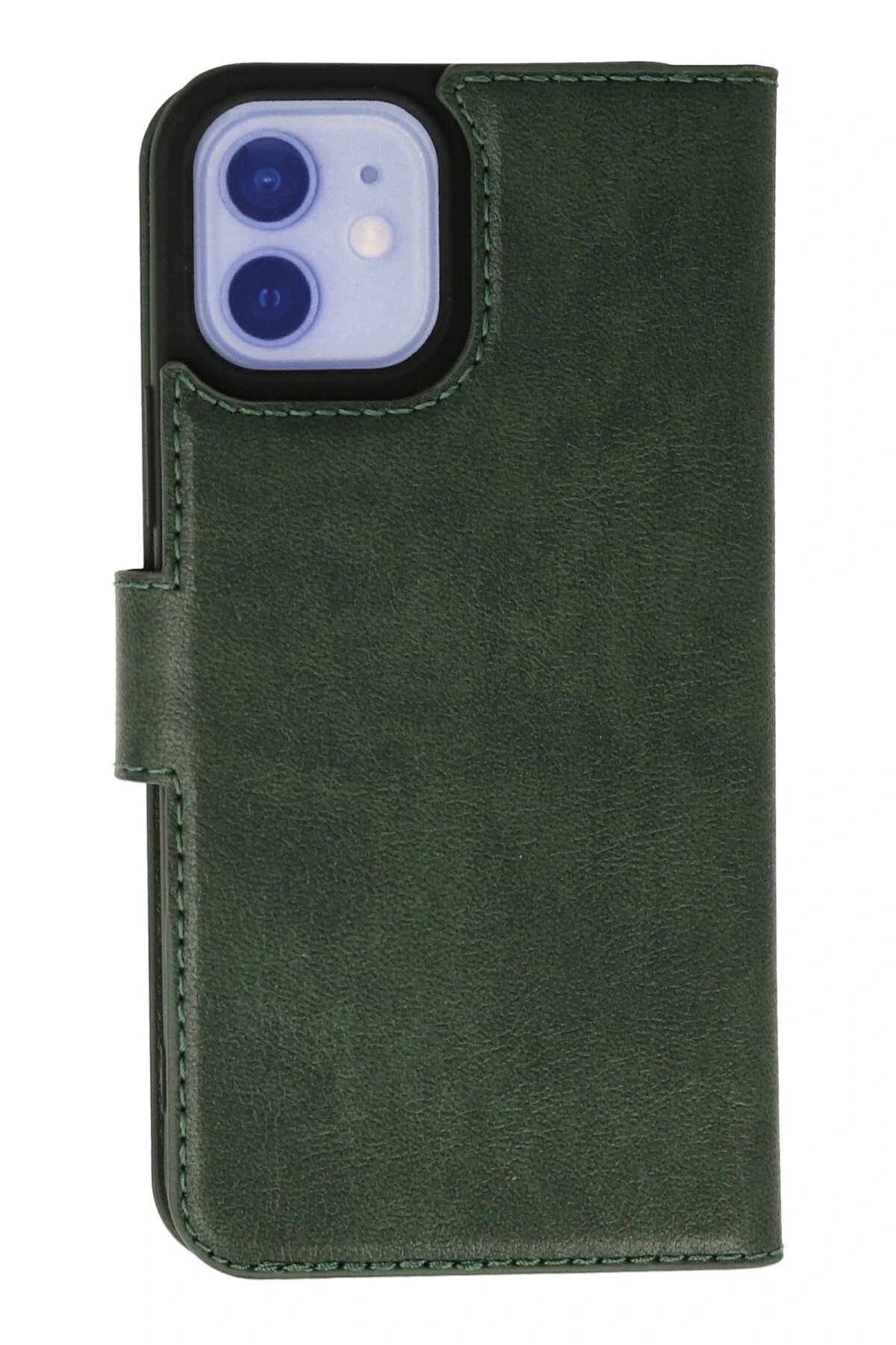 iPhone 12 Kılıf Trend S Plus Kapaklı Kılıf - Yeşil-(5796)