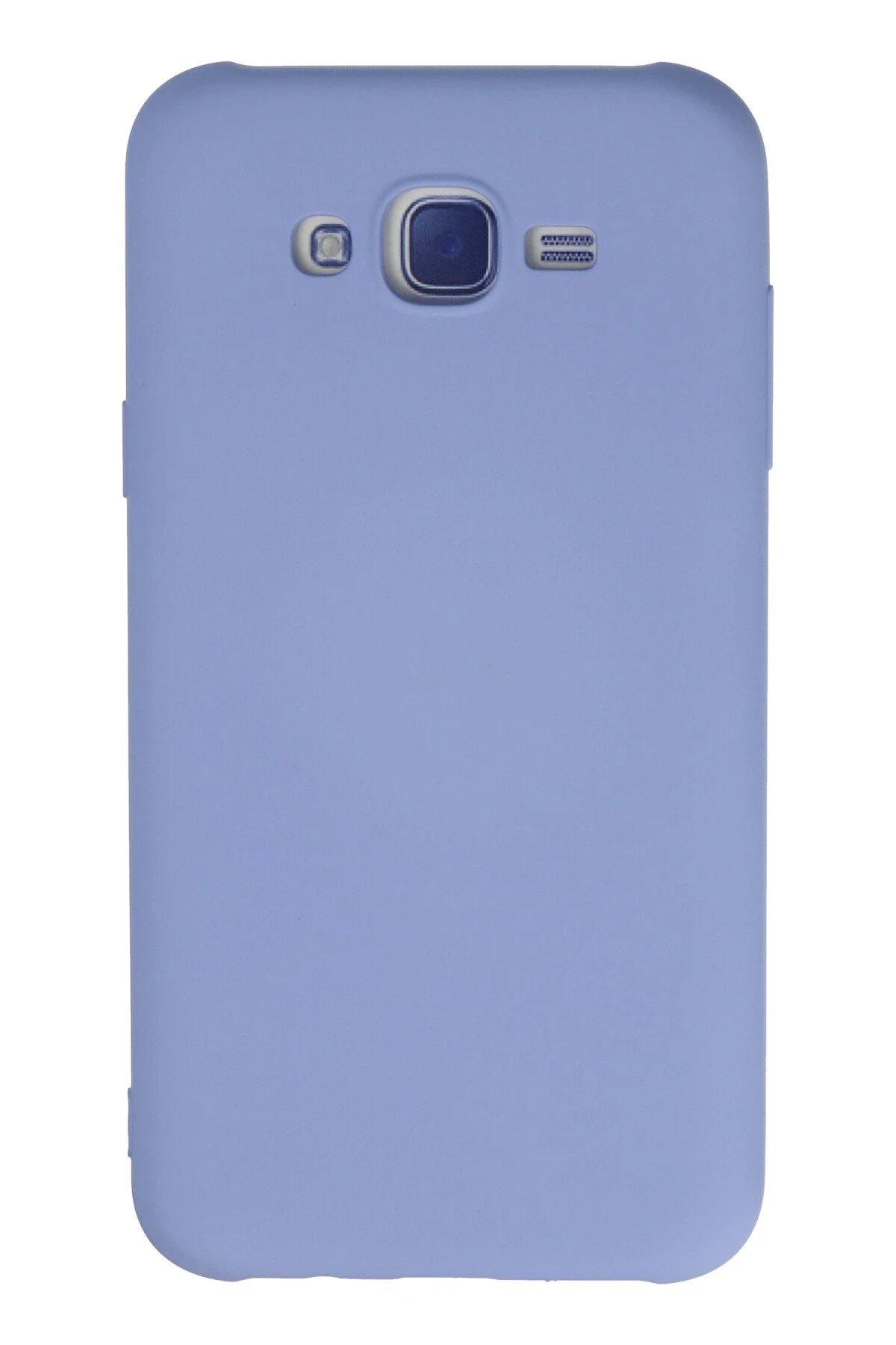 Samsung Galaxy J7 Kılıf Nano içi Kadife Silikon - Lila-(5796)