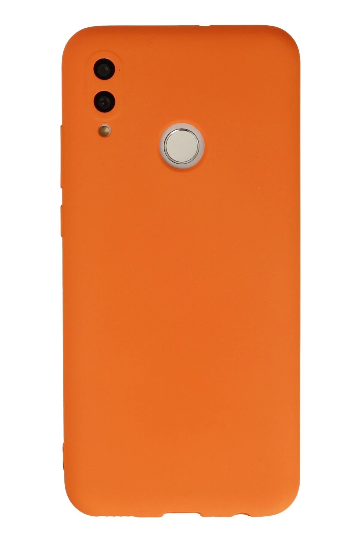 Huawei P Smart 2019 Kılıf Nano içi Kadife Silikon - Turuncu-(5796)