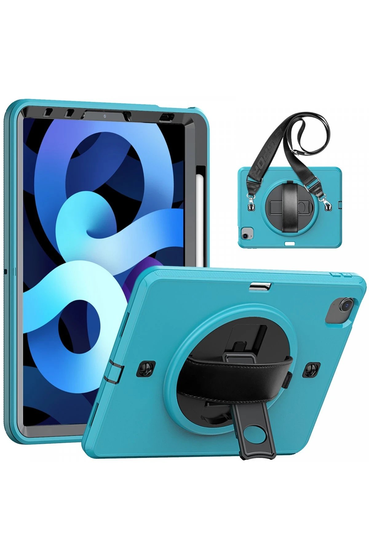 iPad Pro 11 (2020) Kılıf Strap-C Otterbox Tablet Kapak - Mavi-(5796)