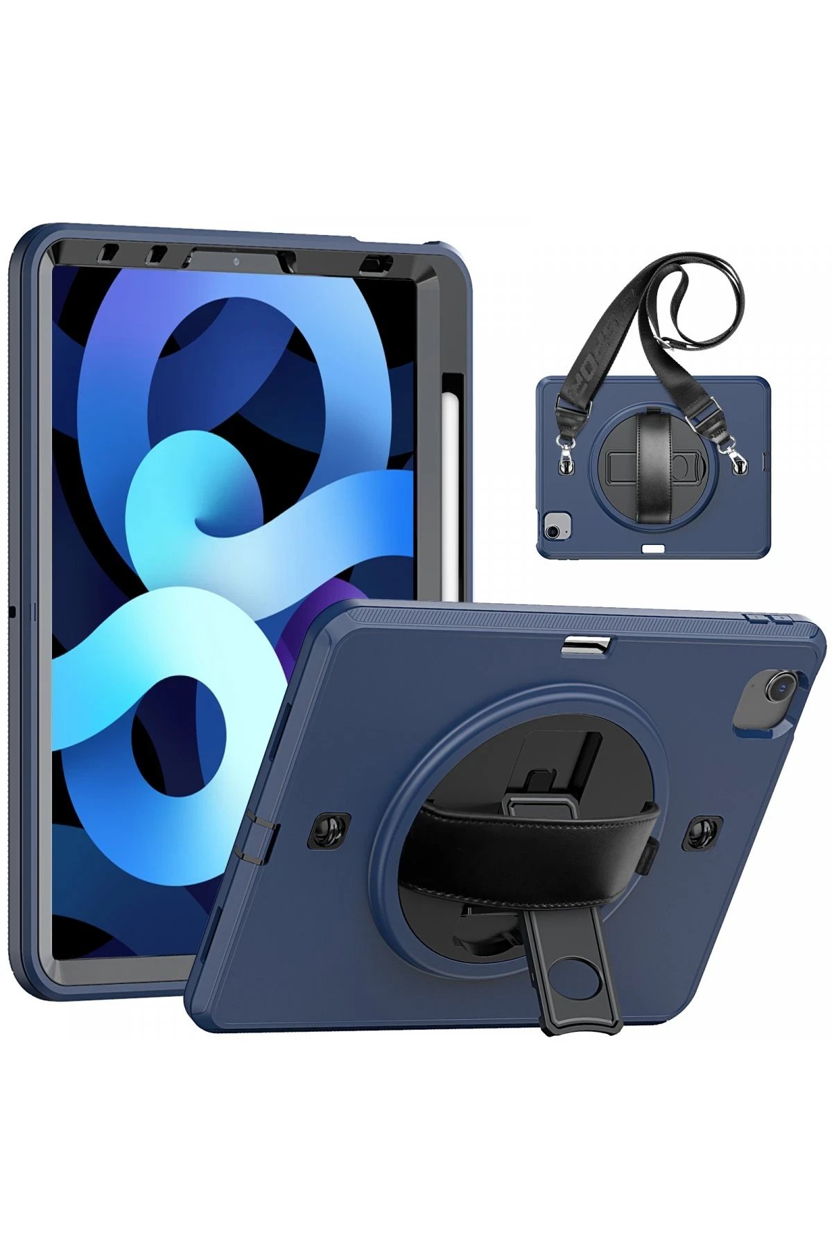 iPad Pro 11 (2020) Kılıf Strap-C Otterbox Tablet Kapak - Lacivert-(5796)
