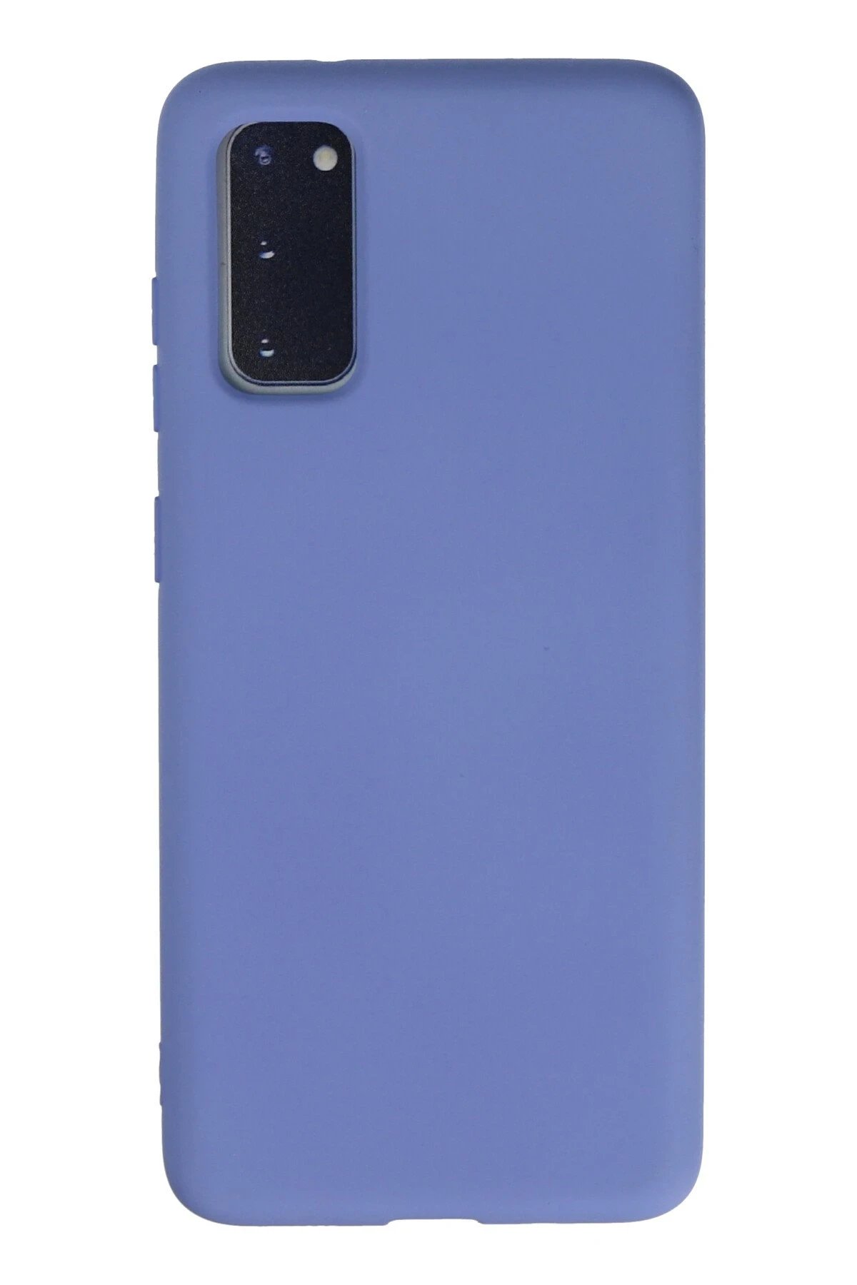 Samsung Galaxy S20 Kılıf Nano içi Kadife Silikon - Lila-(5796)