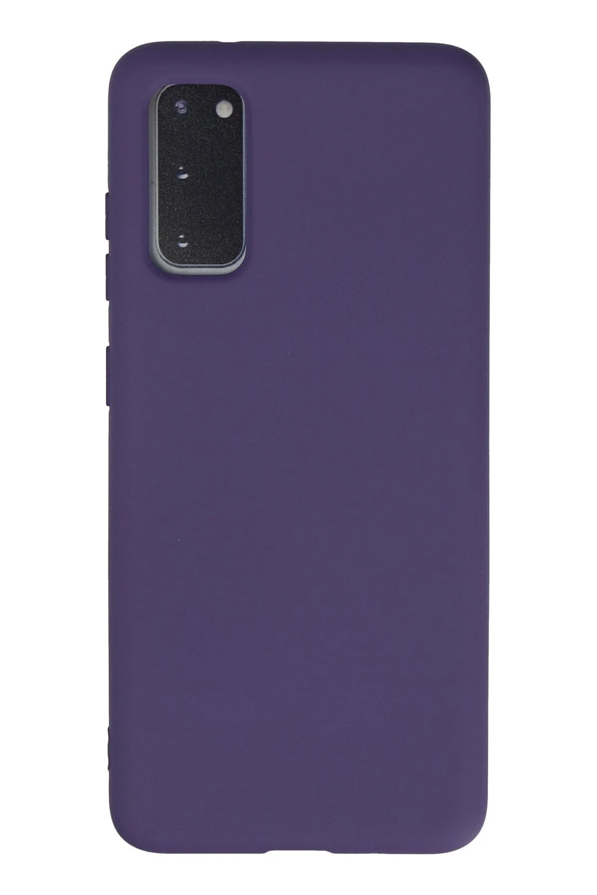 Samsung Galaxy S20 Kılıf Nano içi Kadife Silikon - Mor-(5796)