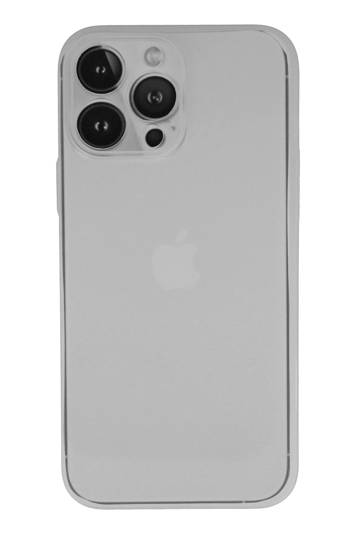 iPhone 13 Pro Kılıf PP Ultra İnce Kapak - Beyaz-(5796)
