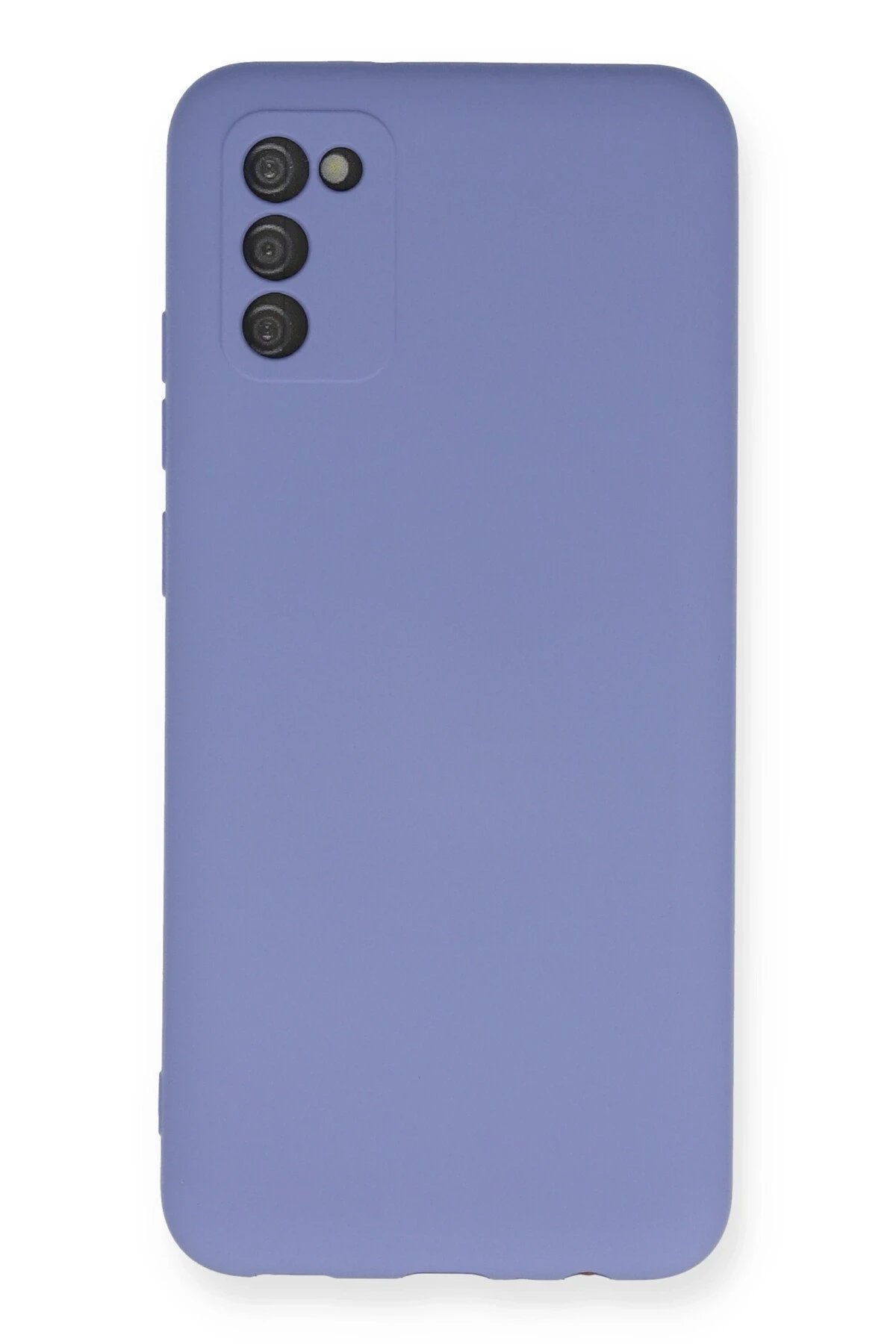 Samsung Galaxy A03S Kılıf Nano içi Kadife Silikon - Lila-(5796)