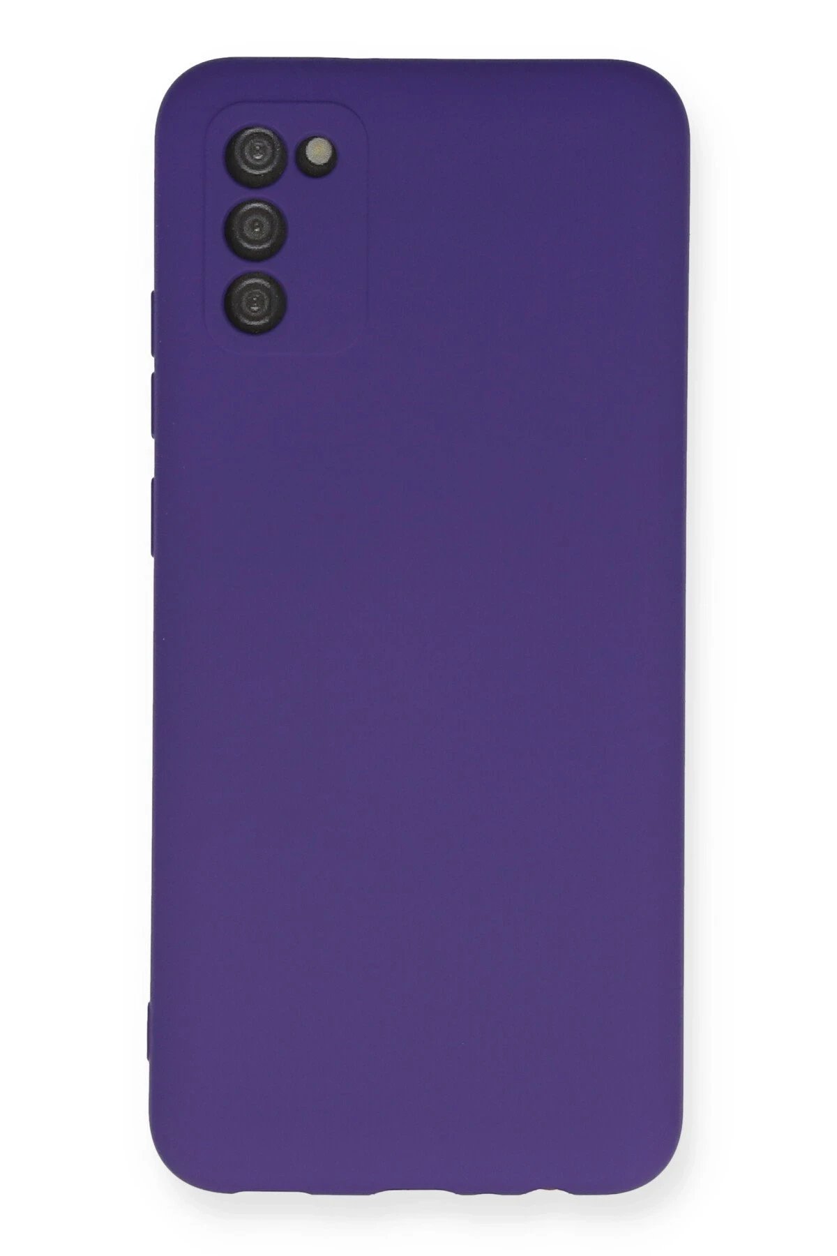 Samsung Galaxy A03S Kılıf Nano içi Kadife Silikon - Mor-(5796)