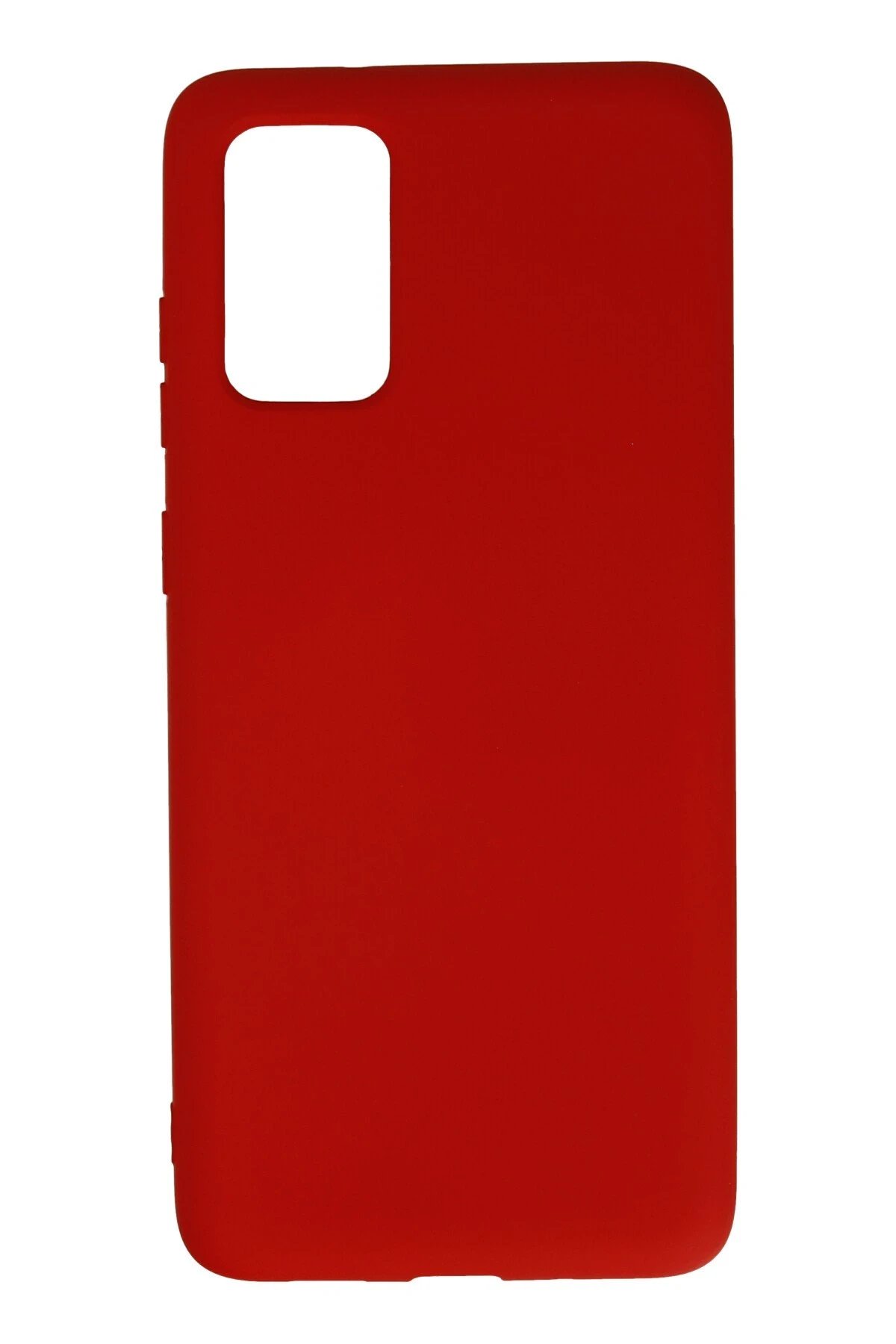Samsung Galaxy S20 Plus Kılıf Nano içi Kadife Silikon - Kırmızı-(5796)