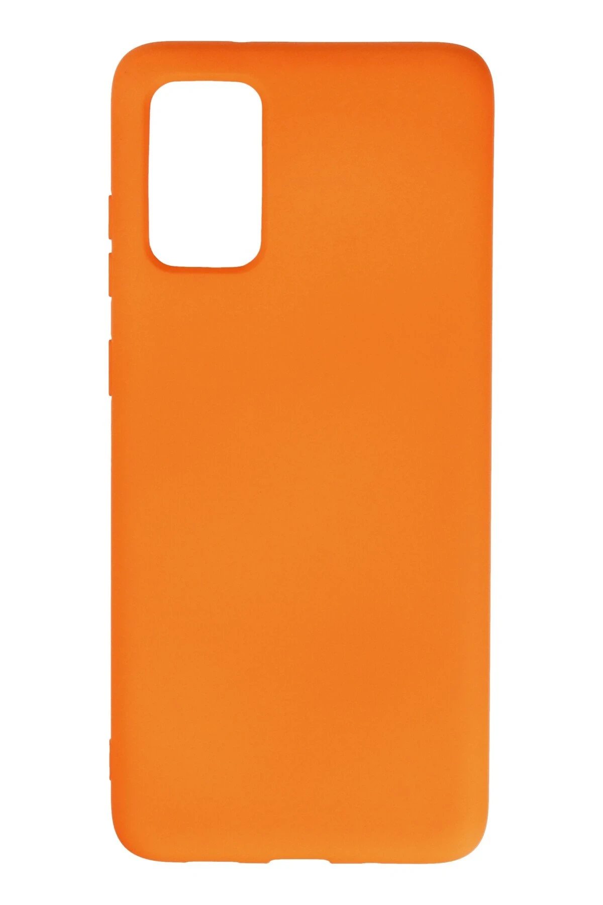 Samsung Galaxy S20 Plus Kılıf Nano içi Kadife Silikon - Turuncu-(5796)