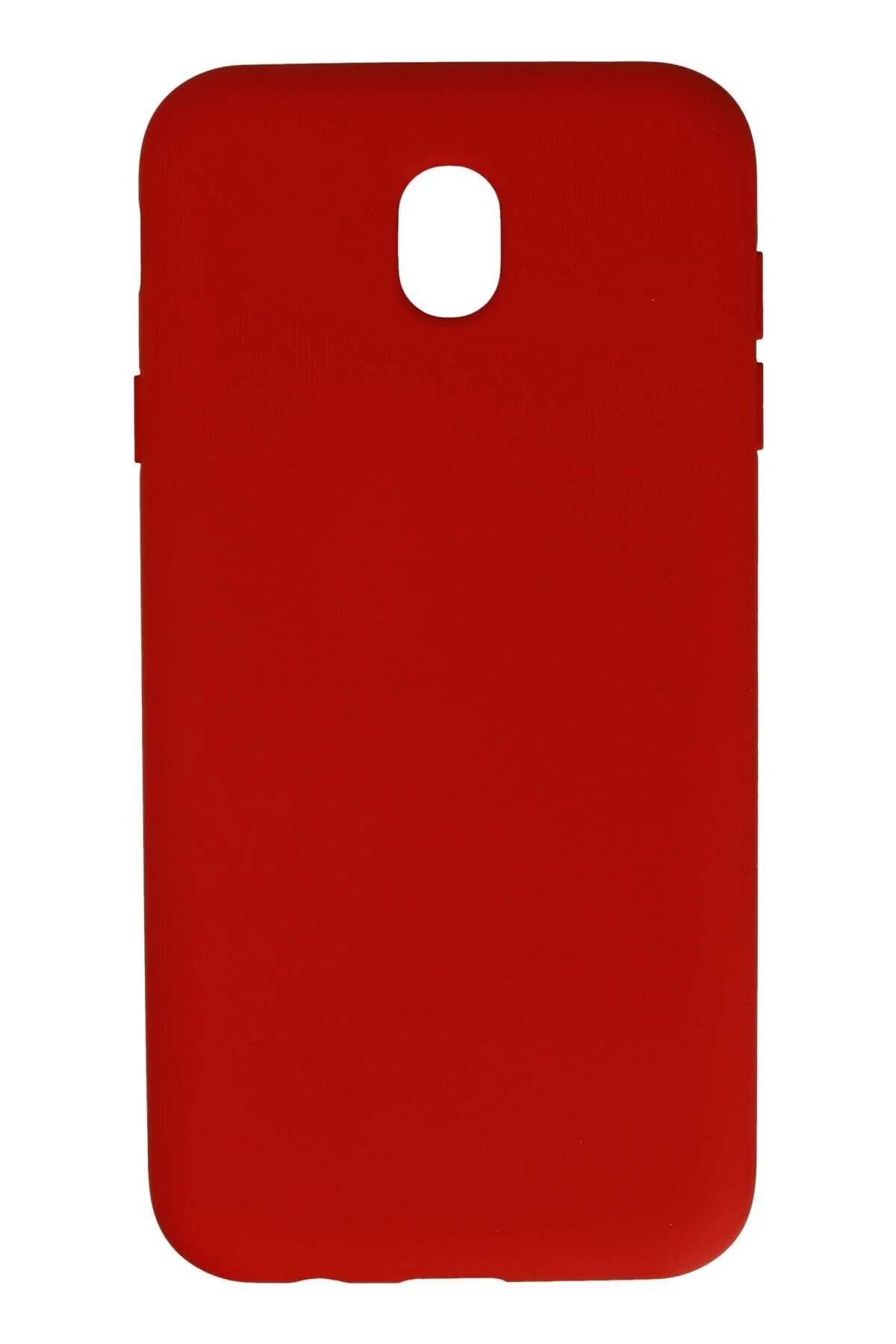 Samsung Galaxy J7 Pro / J730 Kılıf Nano içi Kadife Silikon - Kırmızı-(5796)
