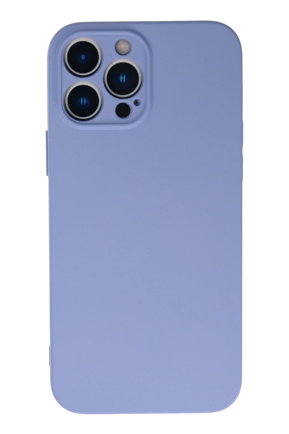 iPhone 13 Pro Kılıf Nano içi Kadife Silikon - Lila-(5796)