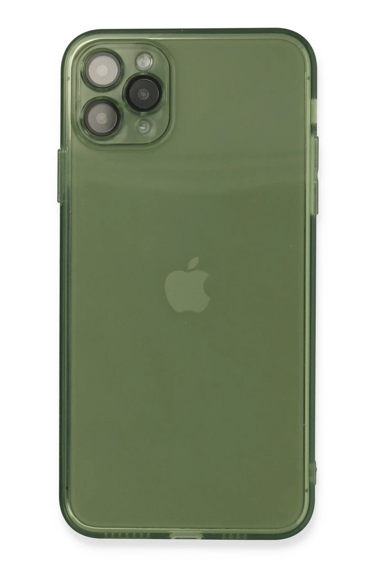 iPhone 11 Pro Max Kılıf Fly Lens Silikon - Yeşil-(5796)