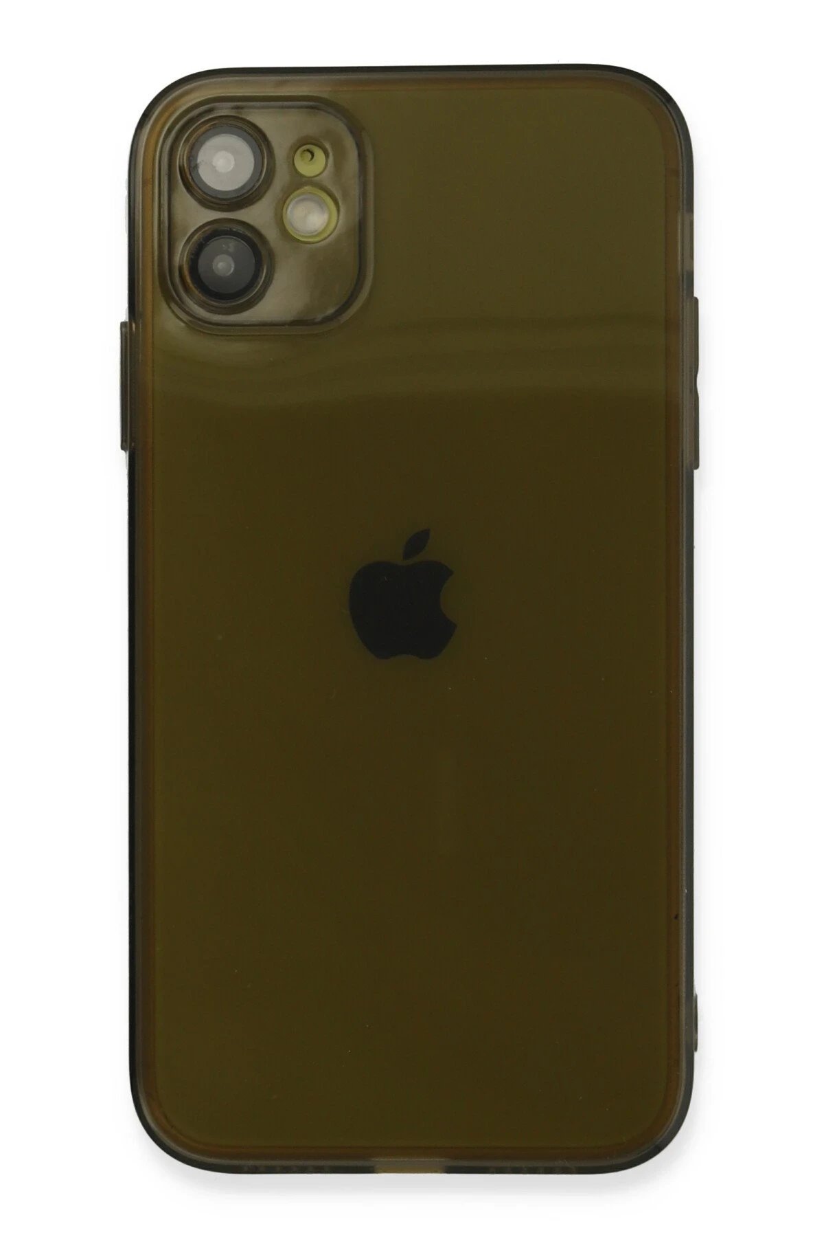 iPhone 12 Kılıf Fly Lens Silikon - Siyah-(5796)